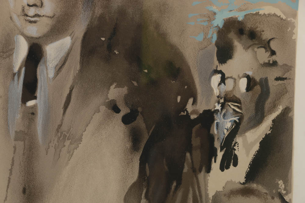 Salvador Dali Signed Limited Edition Lithograph on Paper "A Moment in History"