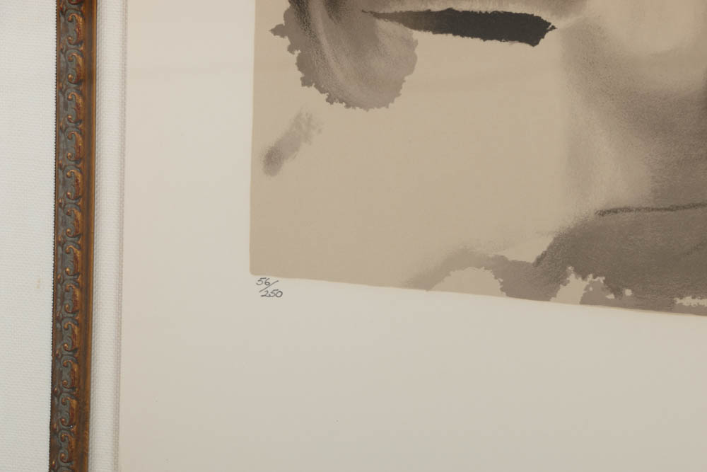 Salvador Dali Signed Limited Edition Lithograph on Paper "A Moment in History"