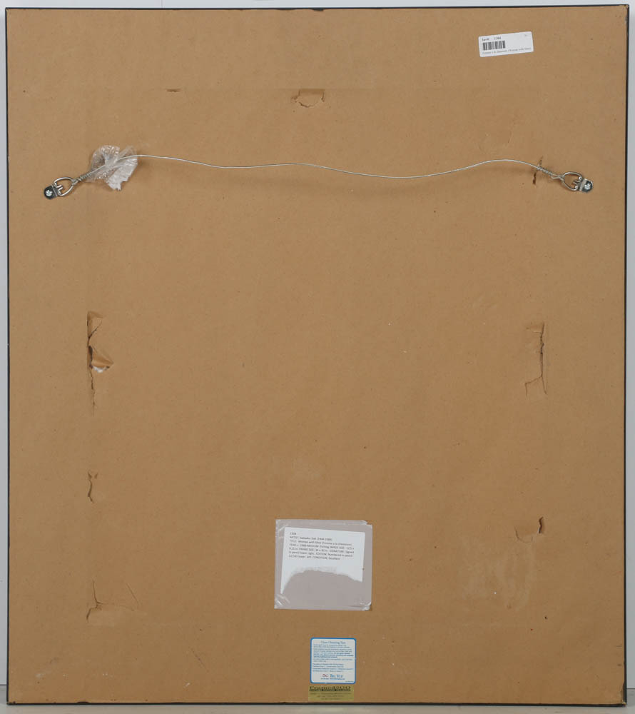 Salvador Dali Signed Limited Edition Engraving with Hand Coloring on Paper "Femme a la Chaussure"