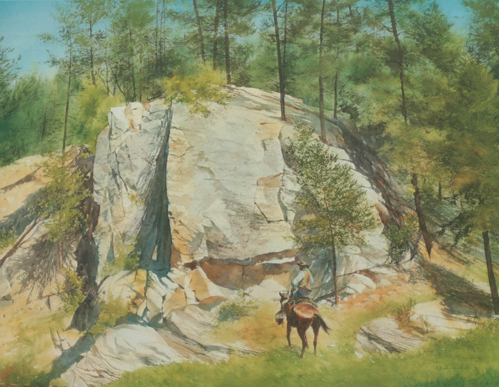 William Nelson Offset Lithographs on Paper "Cleft Rock" and More