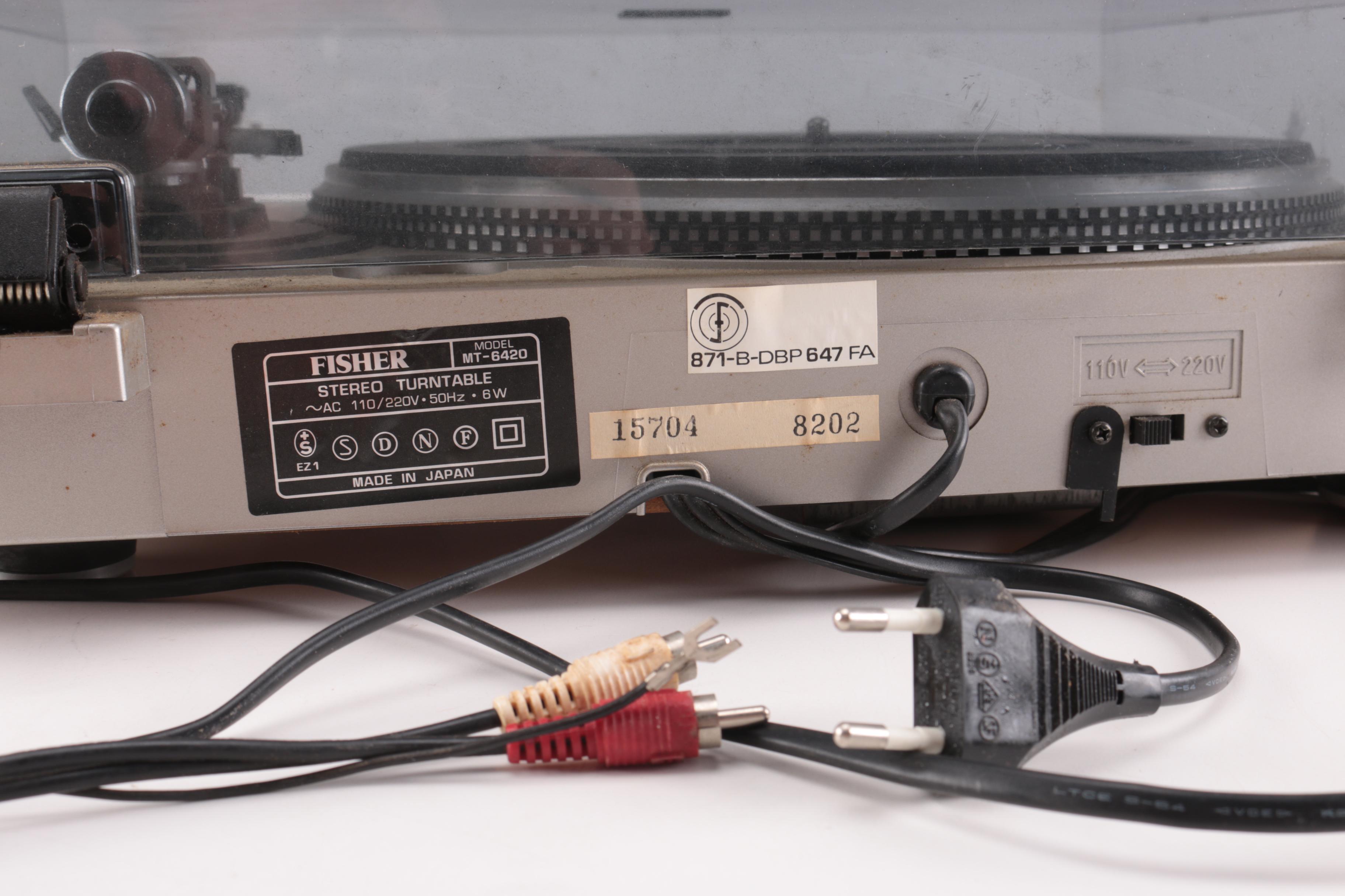 1980s Fisher Studio-Standard Stereo Turntable