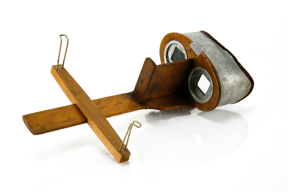 Antique Stereoscope with Slides
