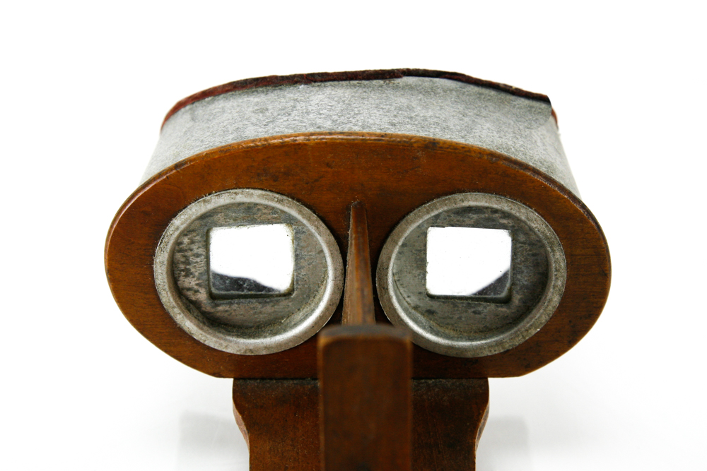 Antique Stereoscope with Slides