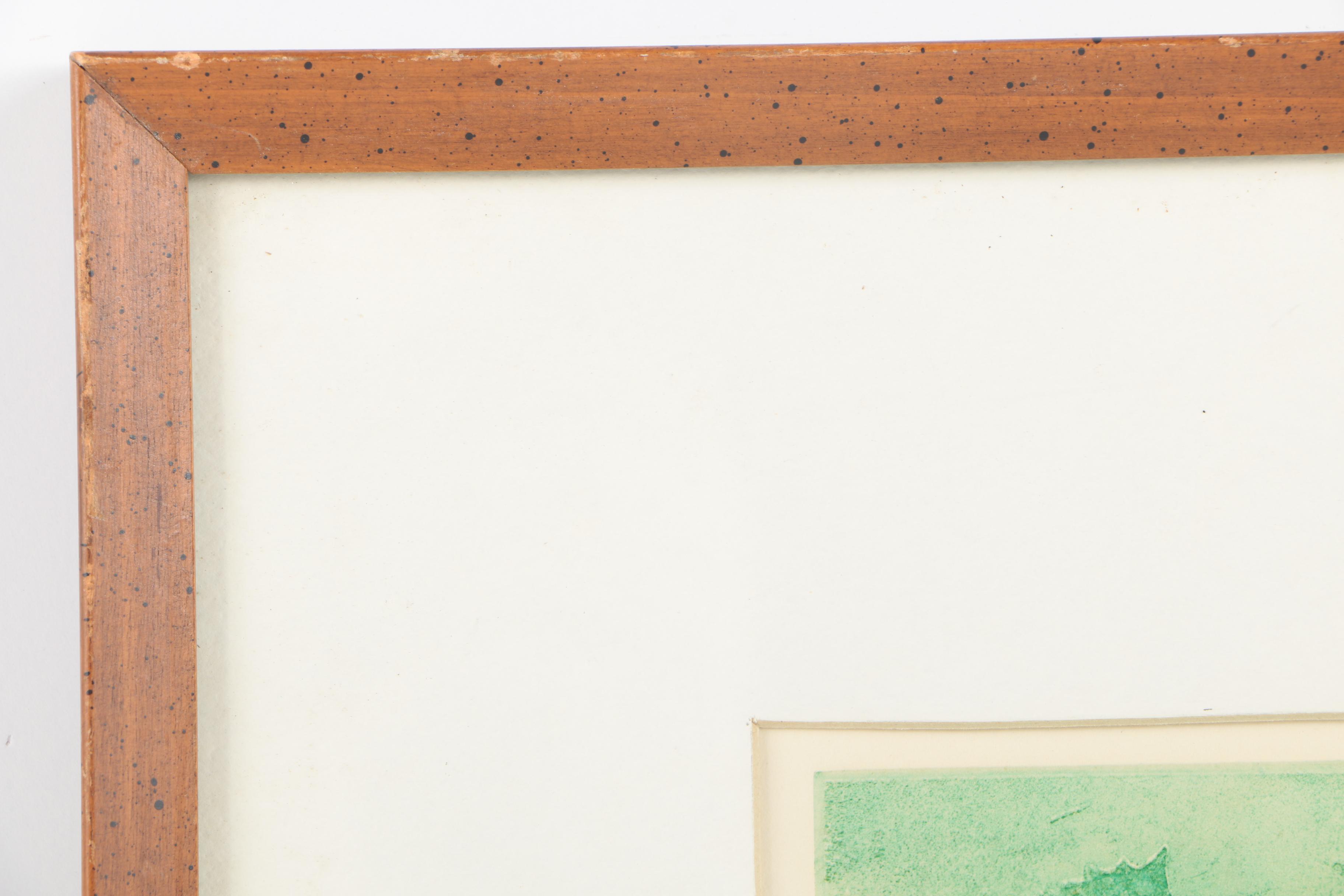 Eric L. Bellmann Intaglio Print "Spring Flowers"