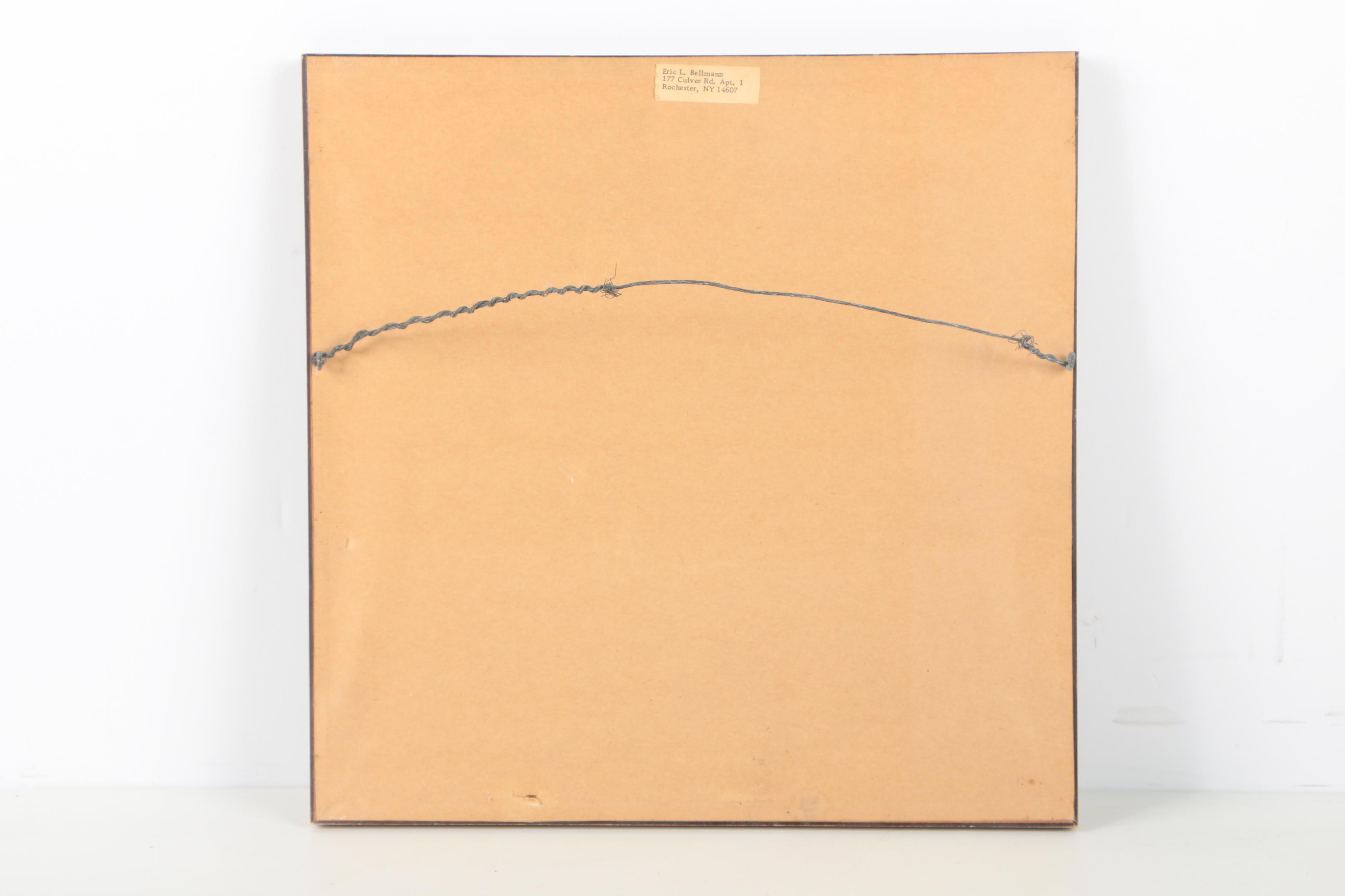 Eric L. Bellmann Intaglio Print "Spring Flowers"