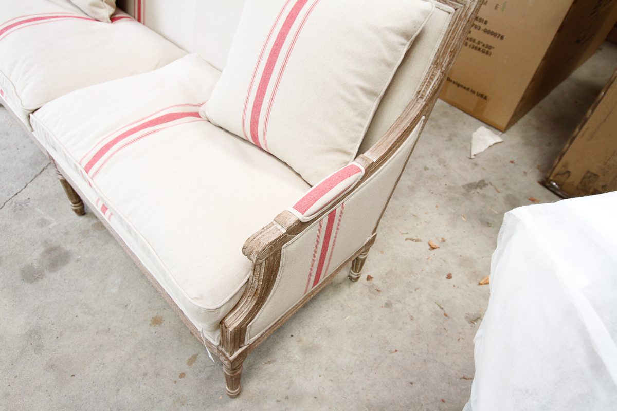 Blink Home Louis XVI Style "Lafontaine" Sofa