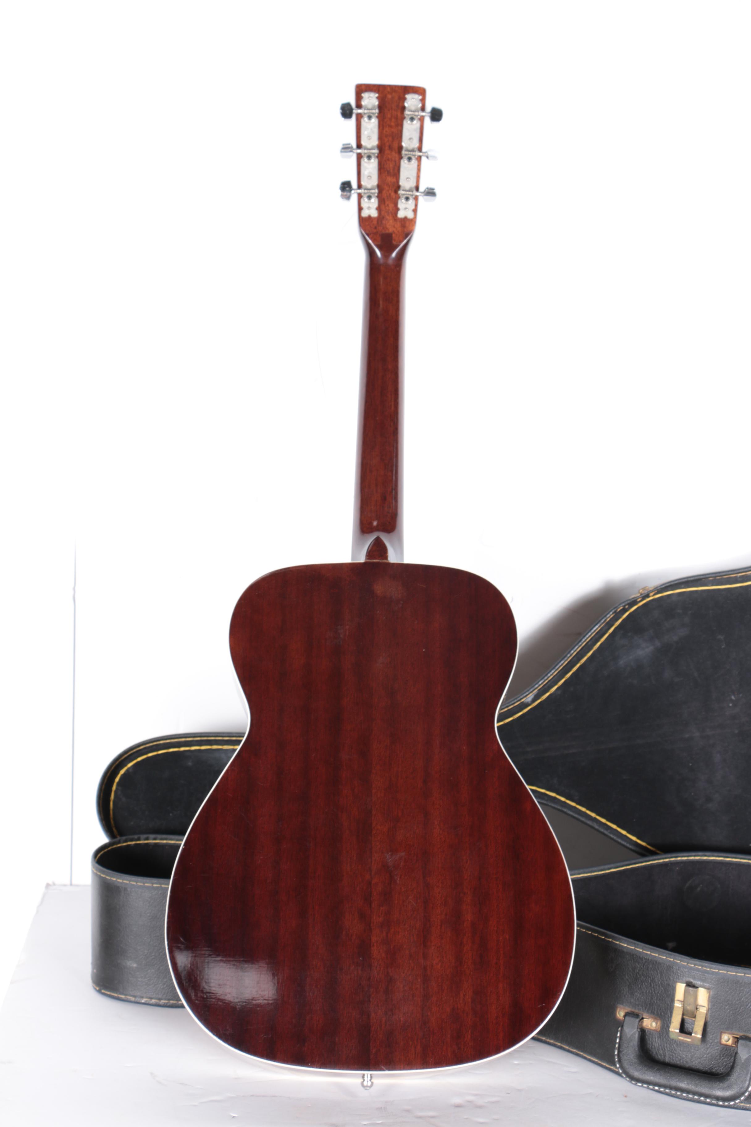 Vintage Carlos Dreadnought Style Acoustic Guitar and Accessories