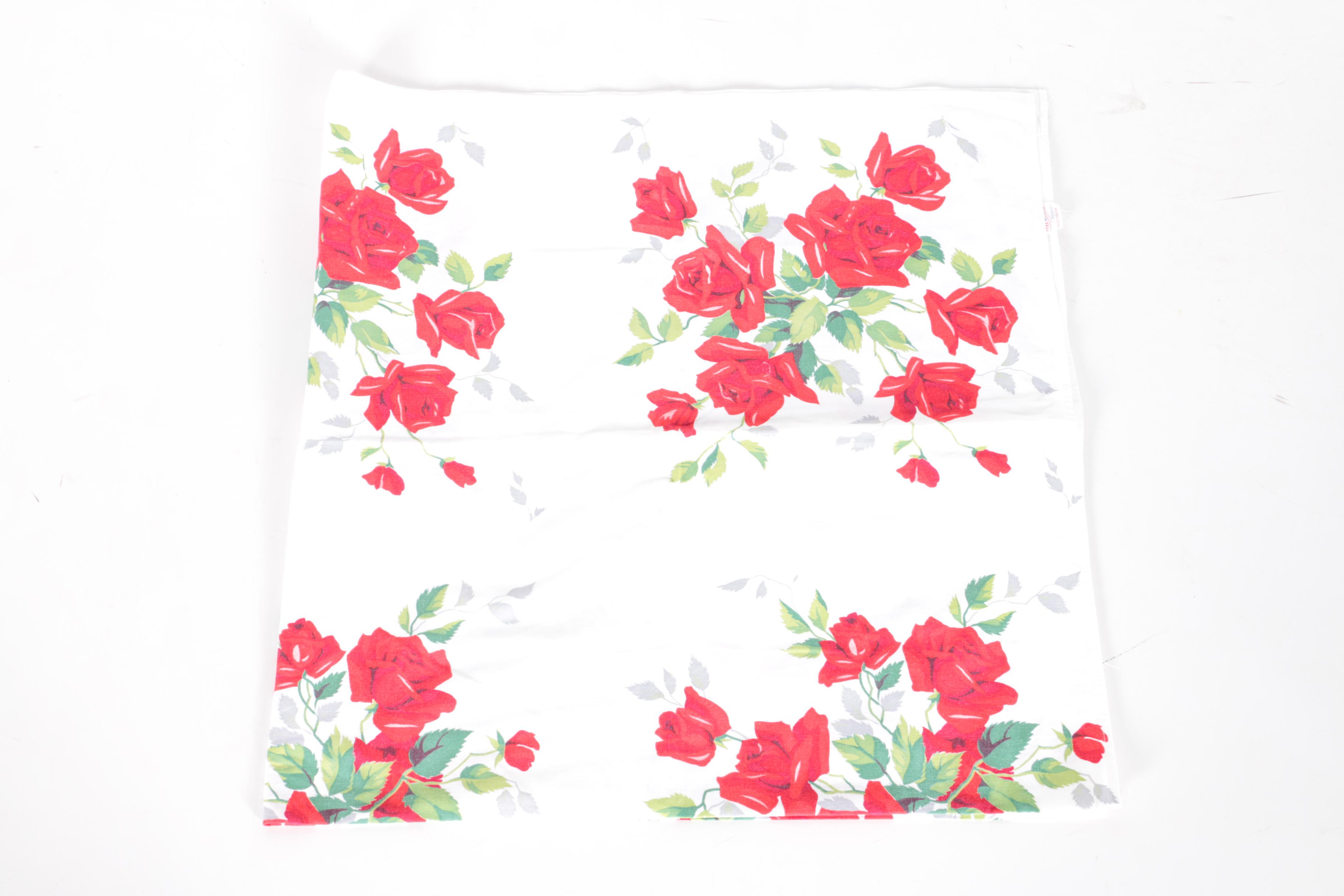 Colorfully Printed Vintage Table Linens