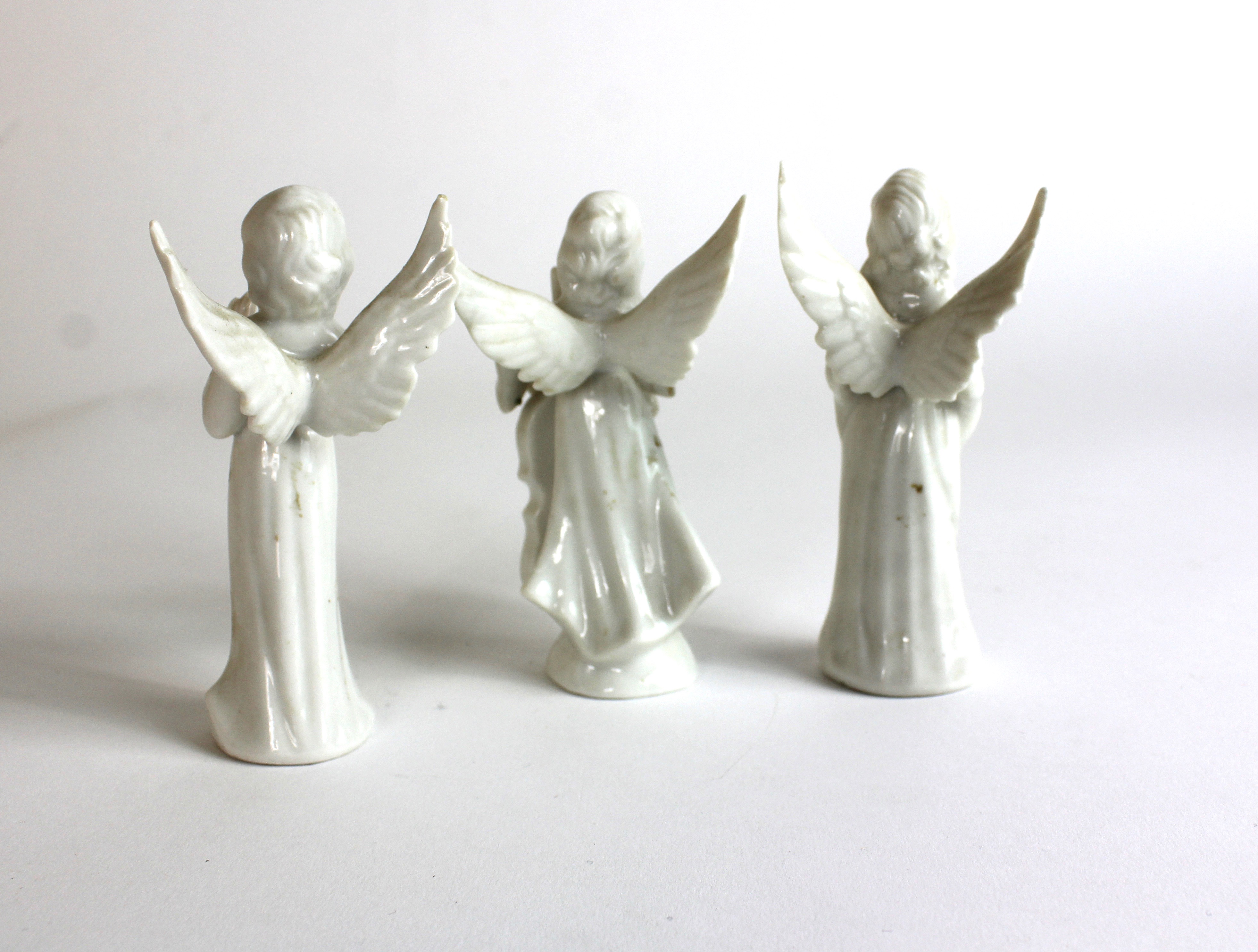 Dresden and Schmid White Musician Angels and Christmas Ceramic Decor