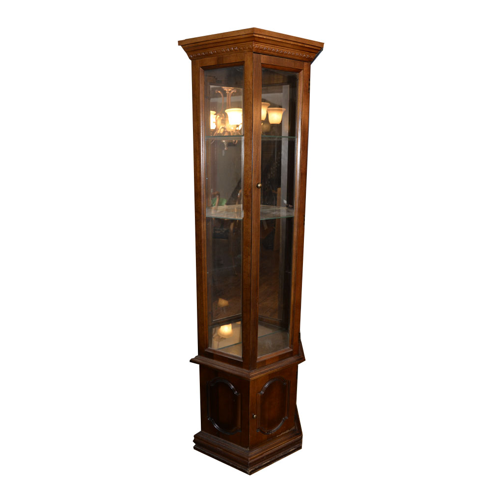 Cherry Corner Curio Cabinet