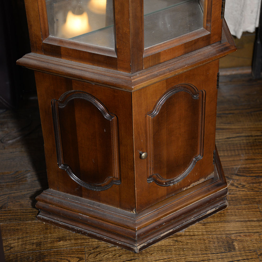 Cherry Corner Curio Cabinet