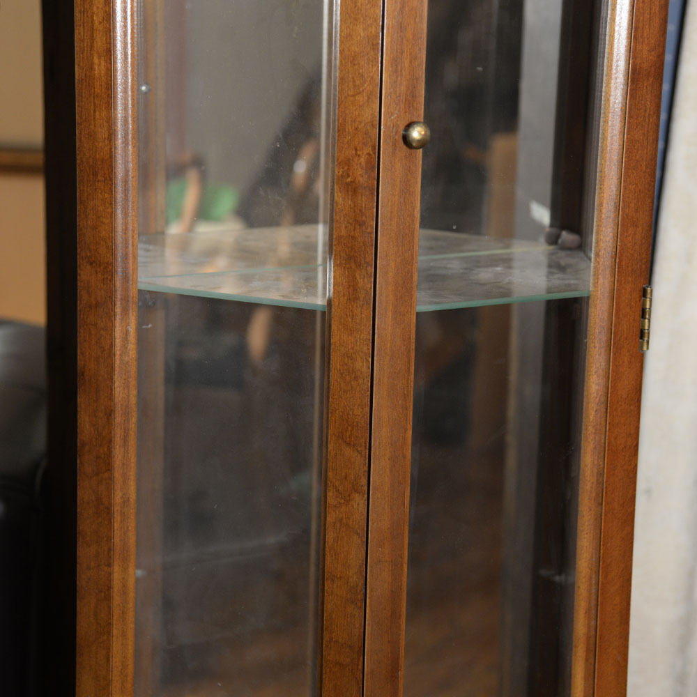 Cherry Corner Curio Cabinet
