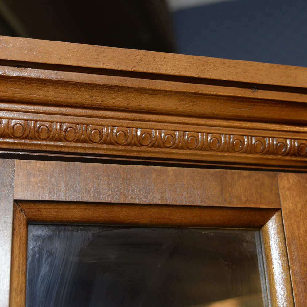 Cherry Corner Curio Cabinet