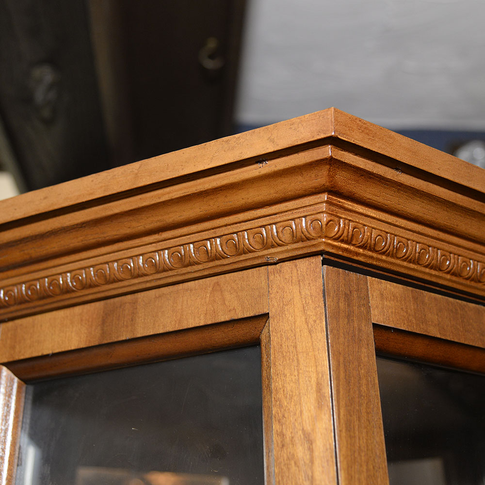 Cherry Corner Curio Cabinet