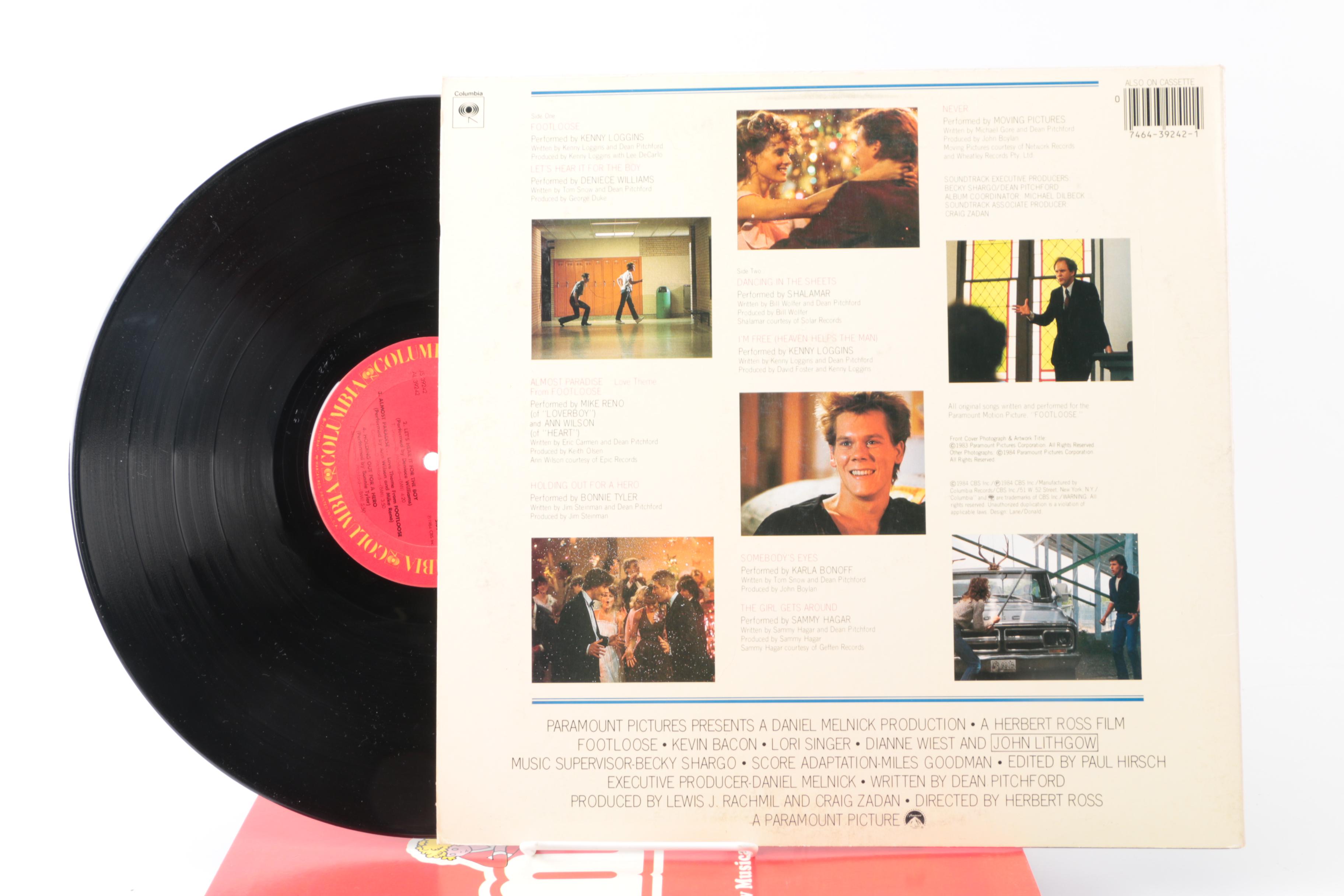 Vinyl Soundtrack Albums Including "Hair" and "Footloose"