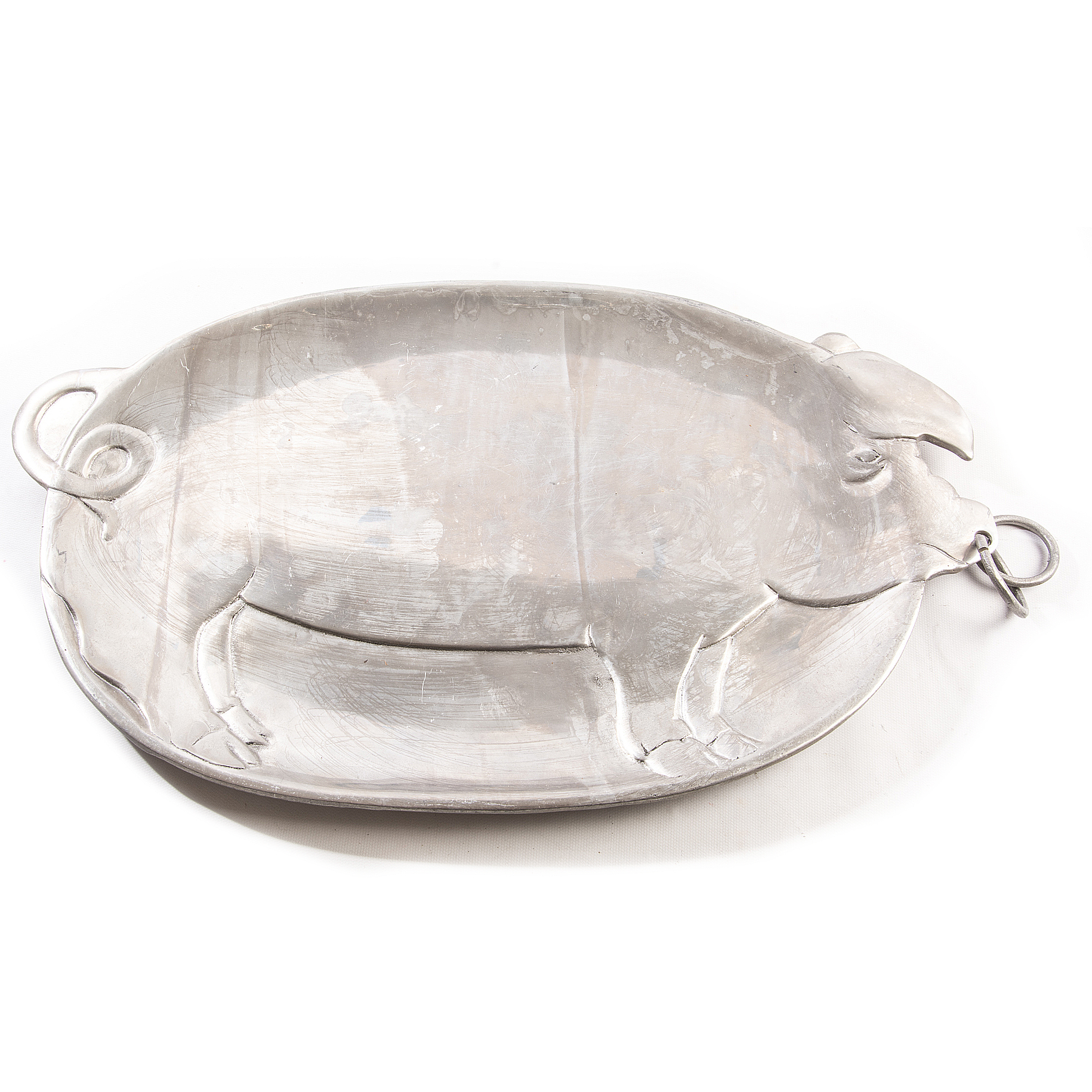 Cast Craft Pewter Pig Platter