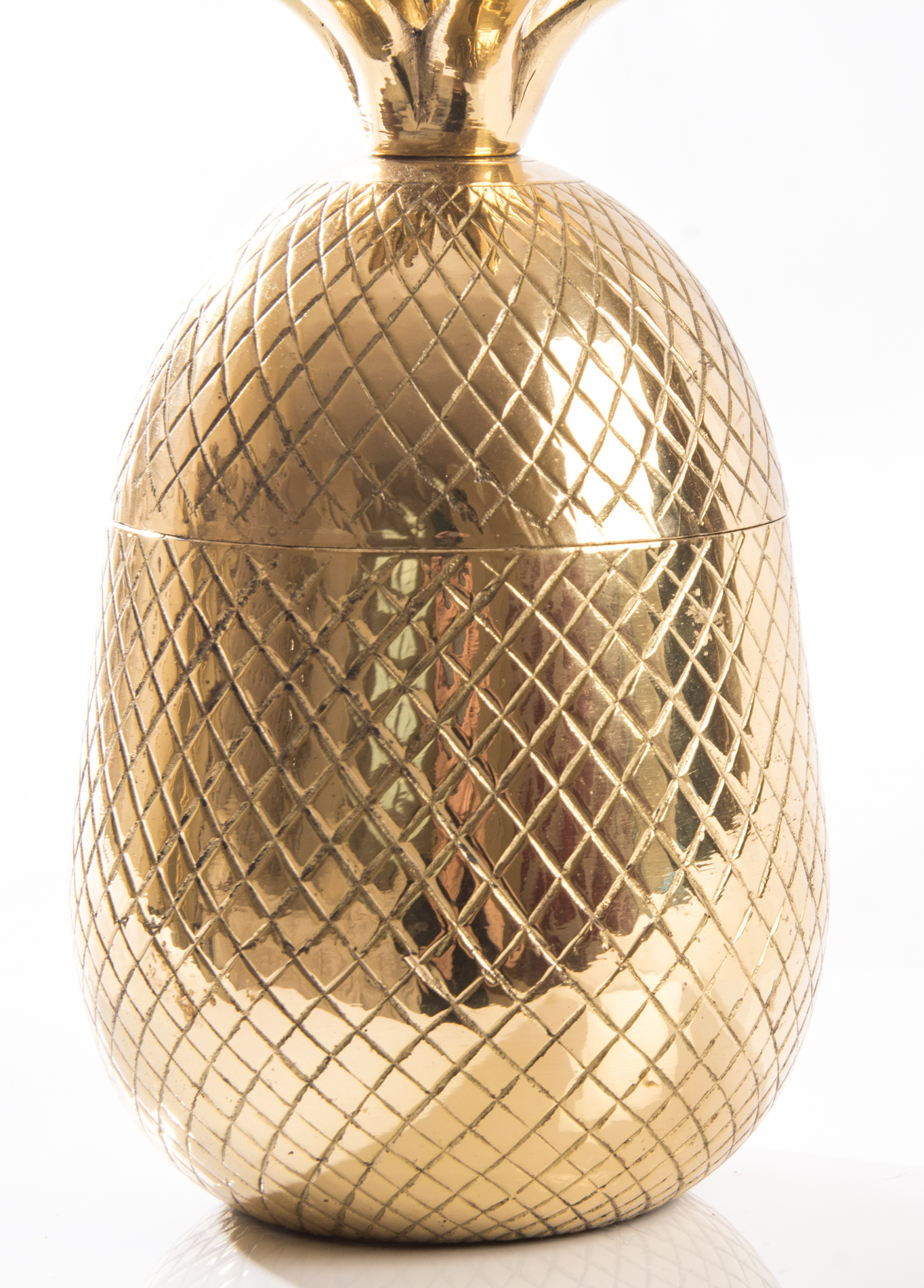 Vintage Brass Pineapple Canister