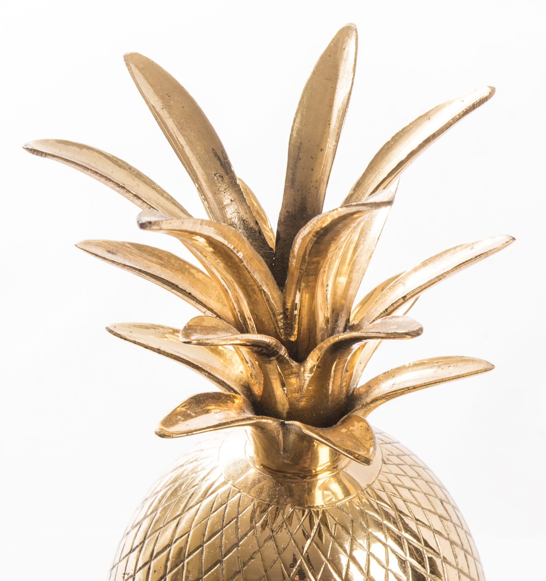 Vintage Brass Pineapple Canister
