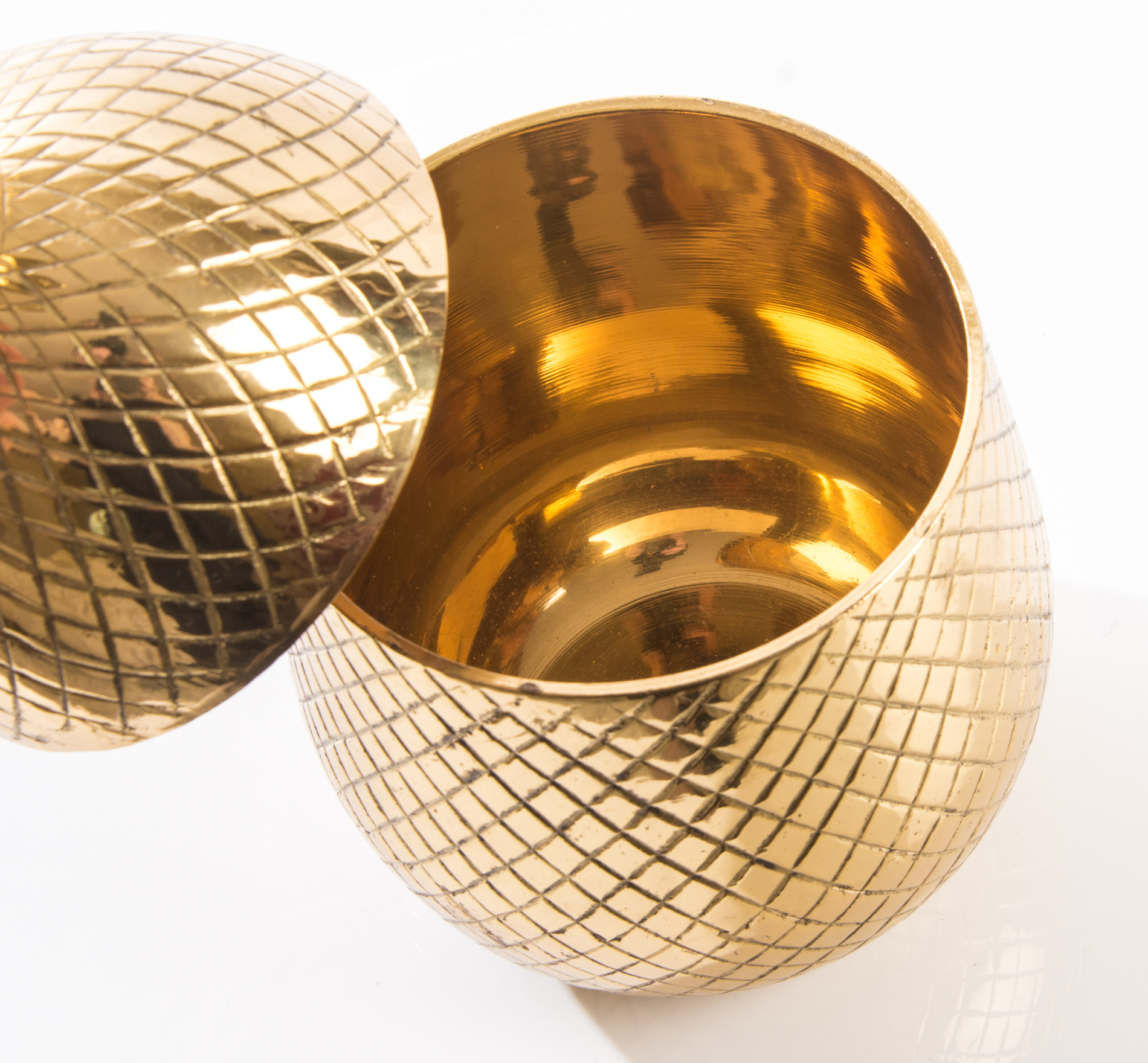 Vintage Brass Pineapple Canister