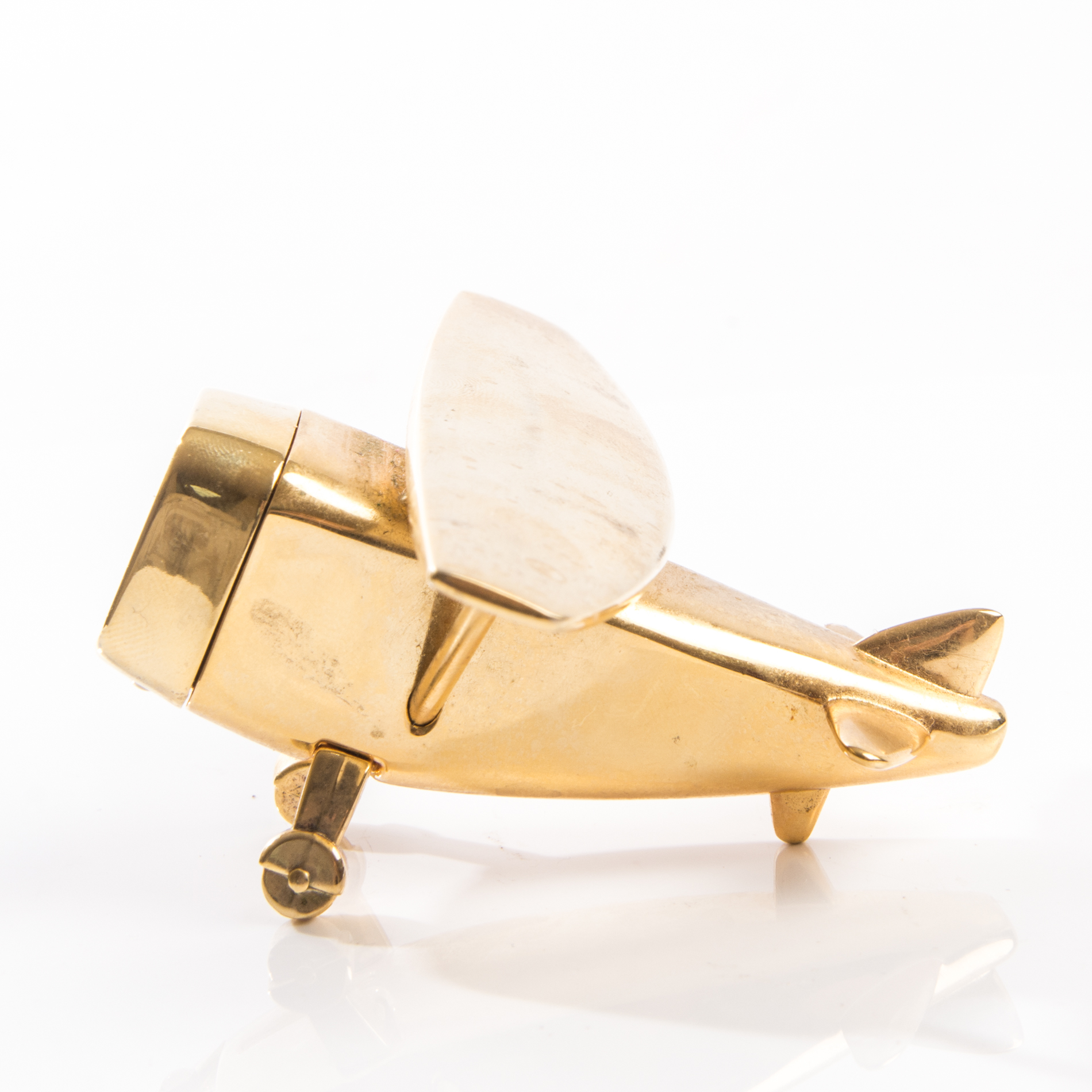 Vintage Monoplane Figural Clock by Timex