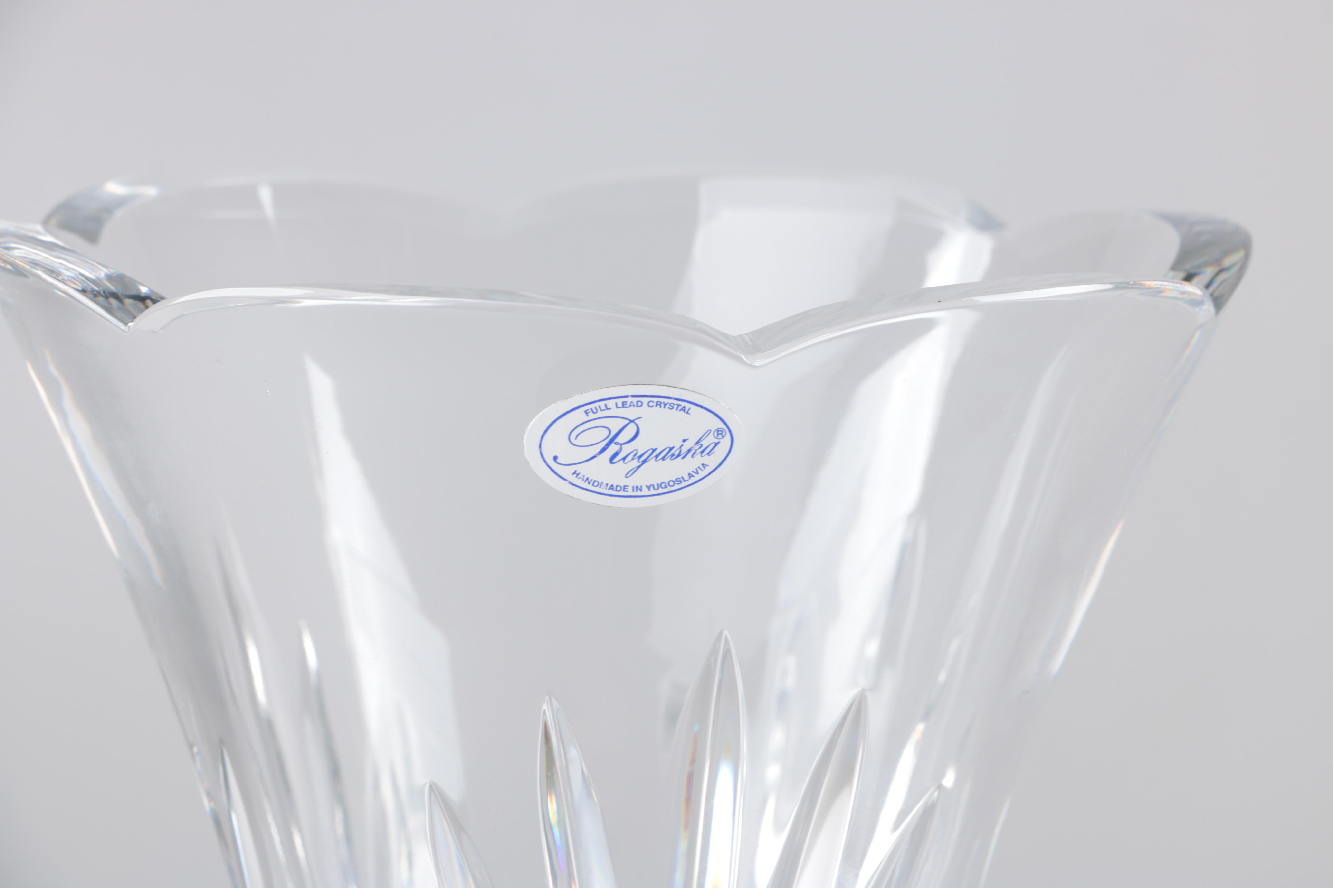 Decorative Rogaska Crystal Vase