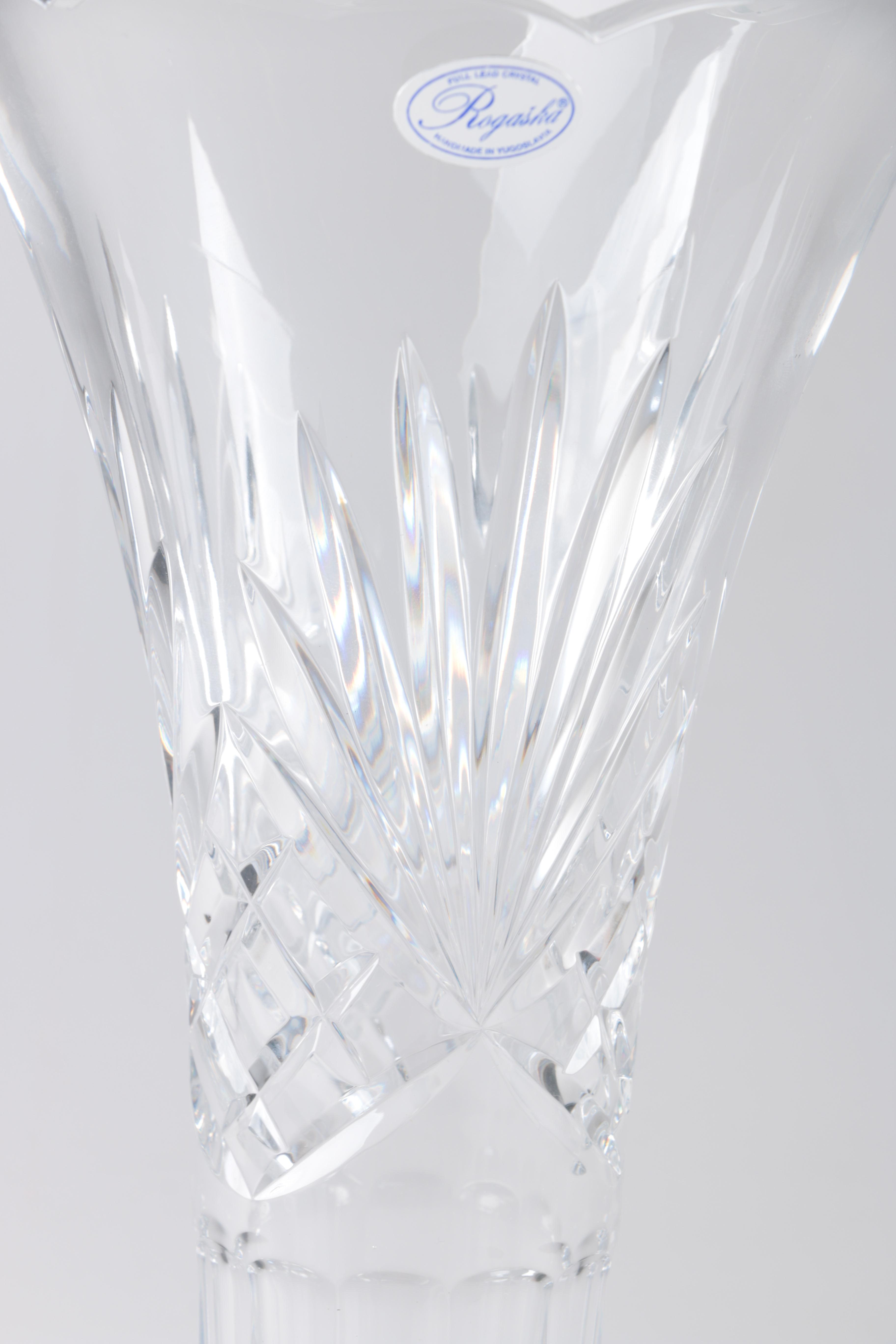 Decorative Rogaska Crystal Vase
