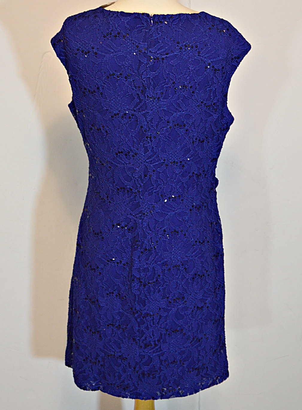 Ralph Lauren Green Label Blue Lace Cocktail Dress, 14P, New w/Tag