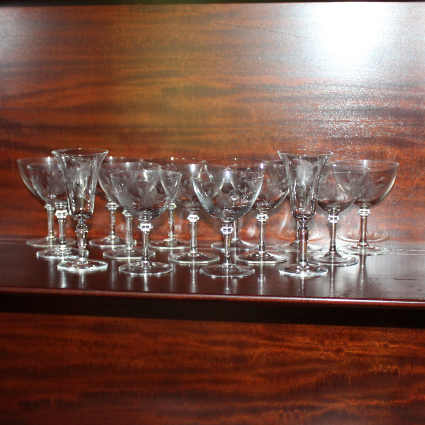 Hand-Etched Glassware