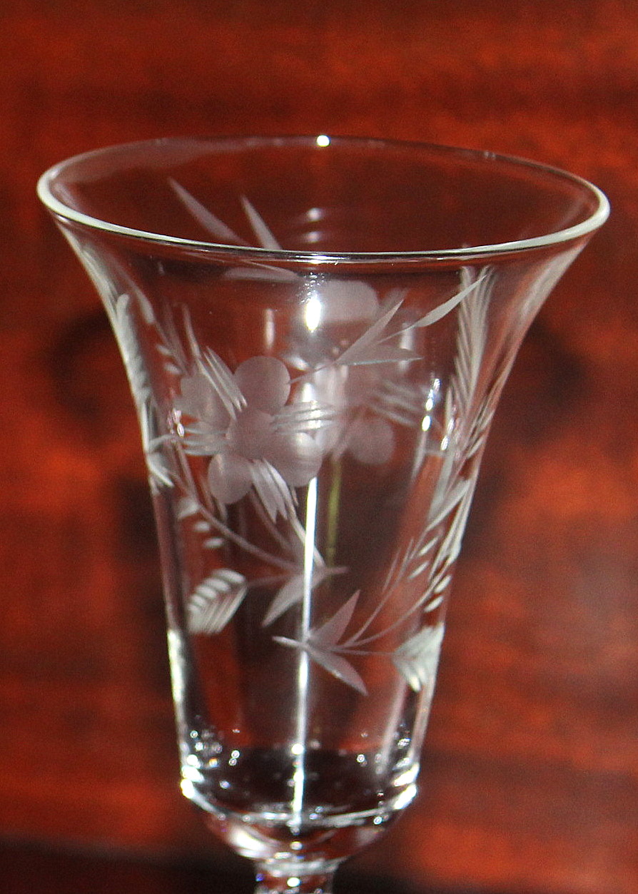 Hand-Etched Glassware