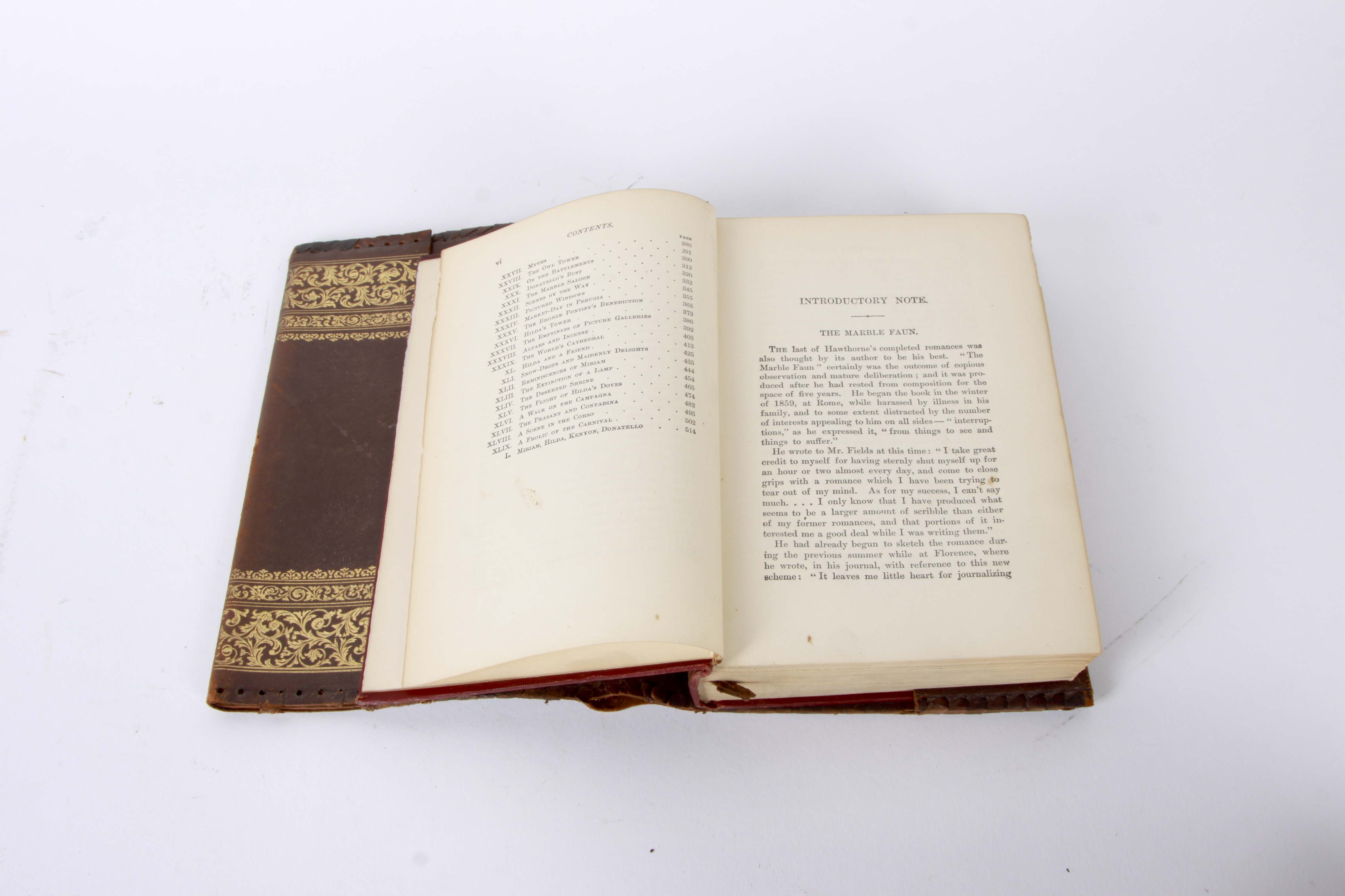 Antiquarian Copy of Nathanial Hawthorne's "The Marble Faun"