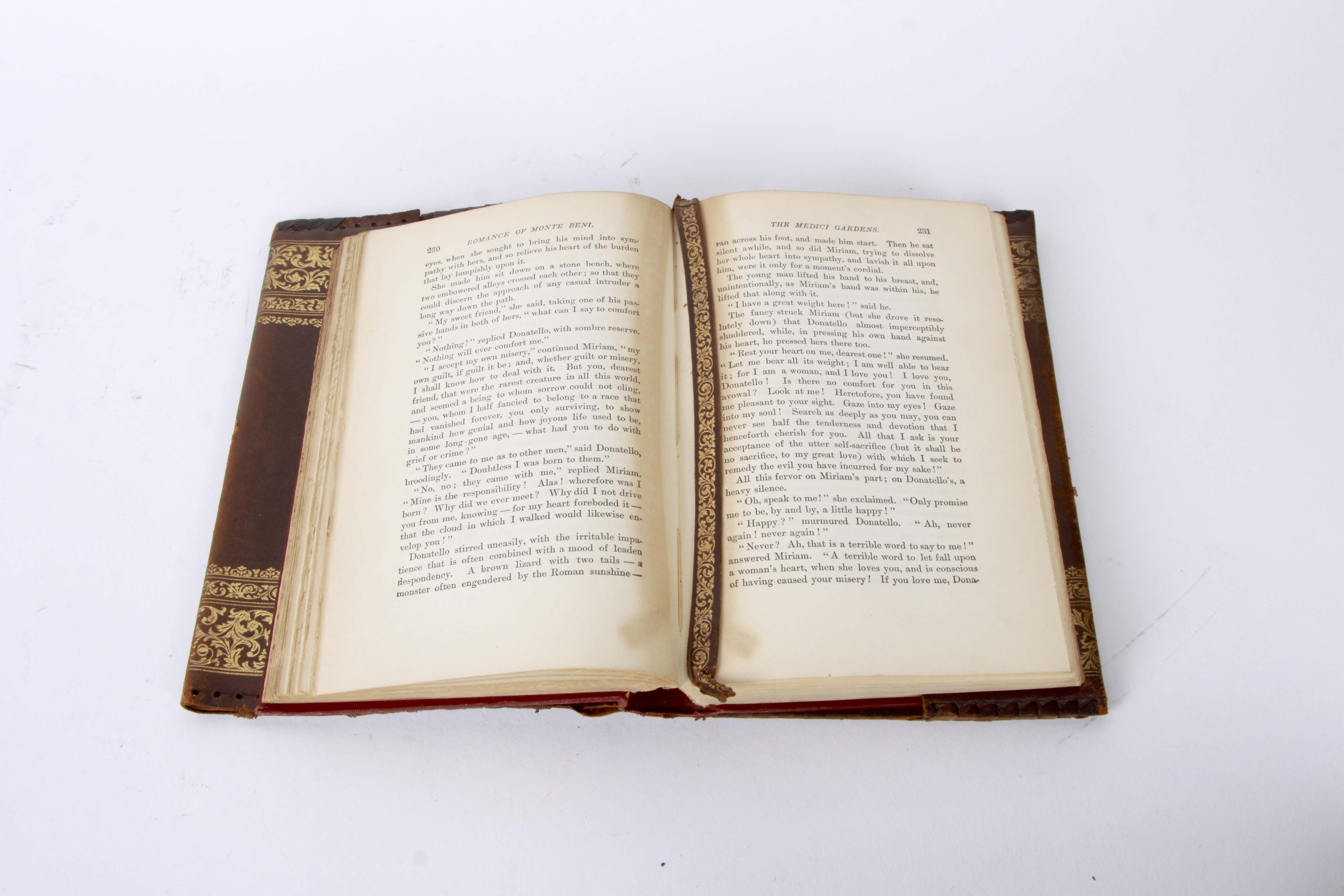 Antiquarian Copy of Nathanial Hawthorne's "The Marble Faun"