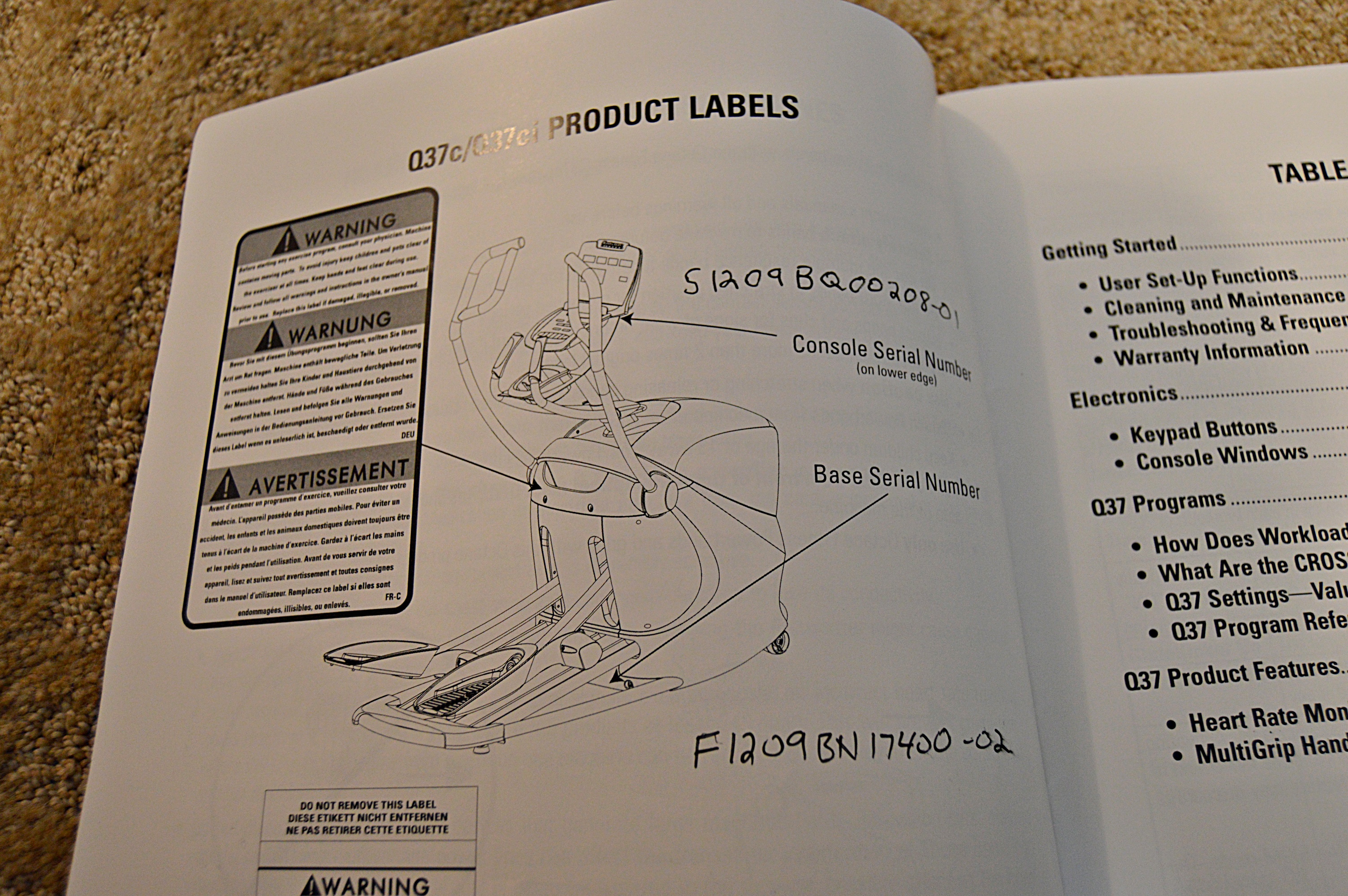 Octane Fitness Q37c/Q37ci Elliptical Cross Circuit Machine