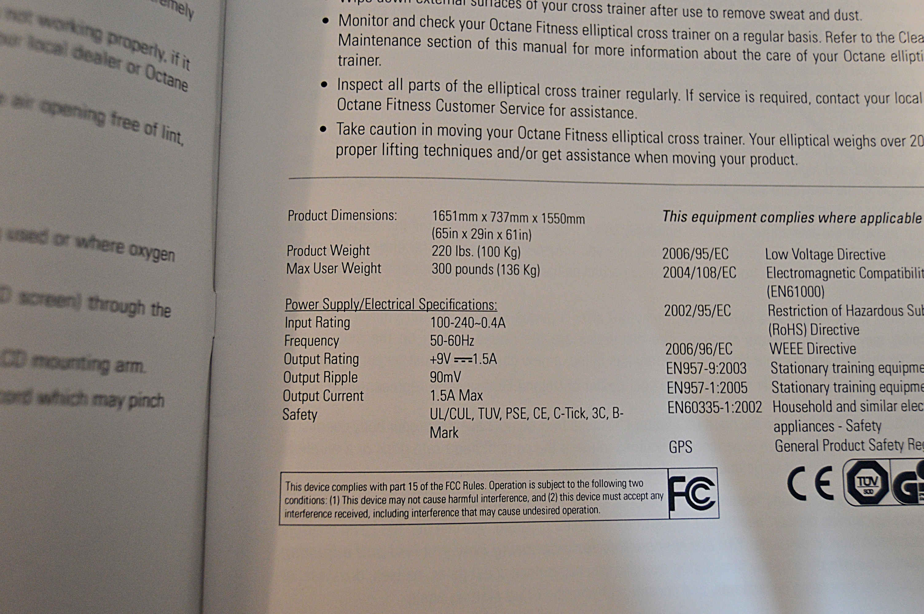 Octane Fitness Q37c/Q37ci Elliptical Cross Circuit Machine