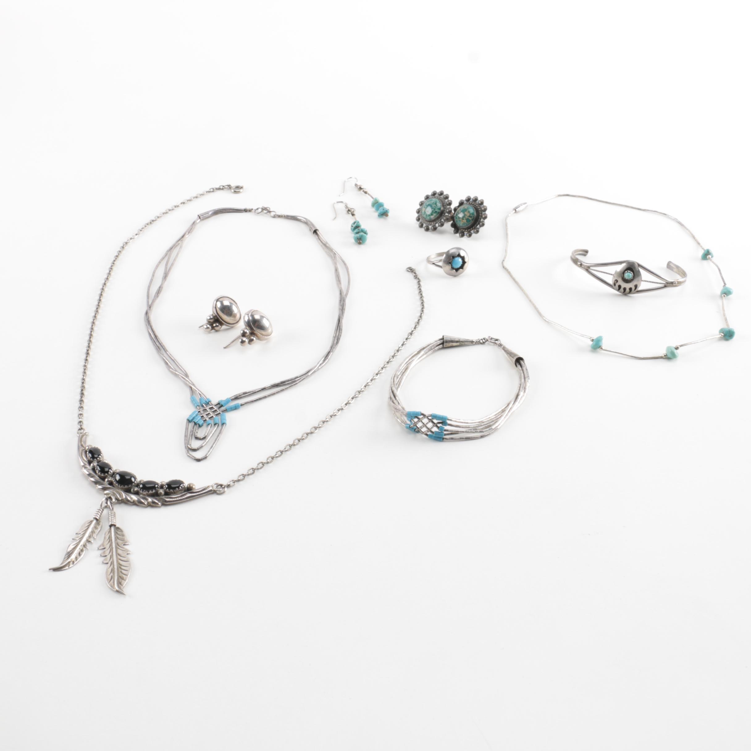 Sterling Silver Southwestern Themed Jewelry