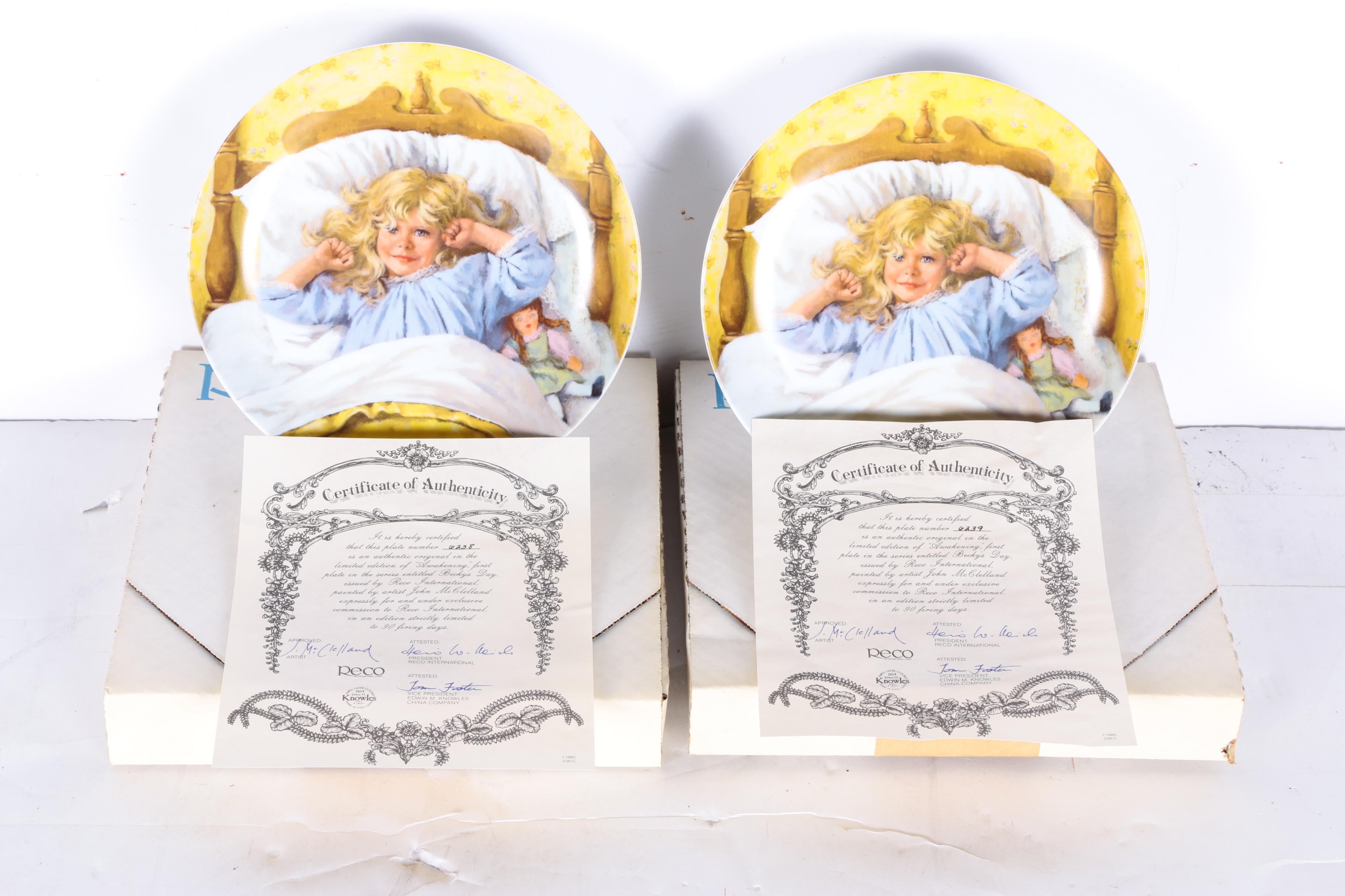 Reco Collector's Plates Including "Becky's Day" Collection