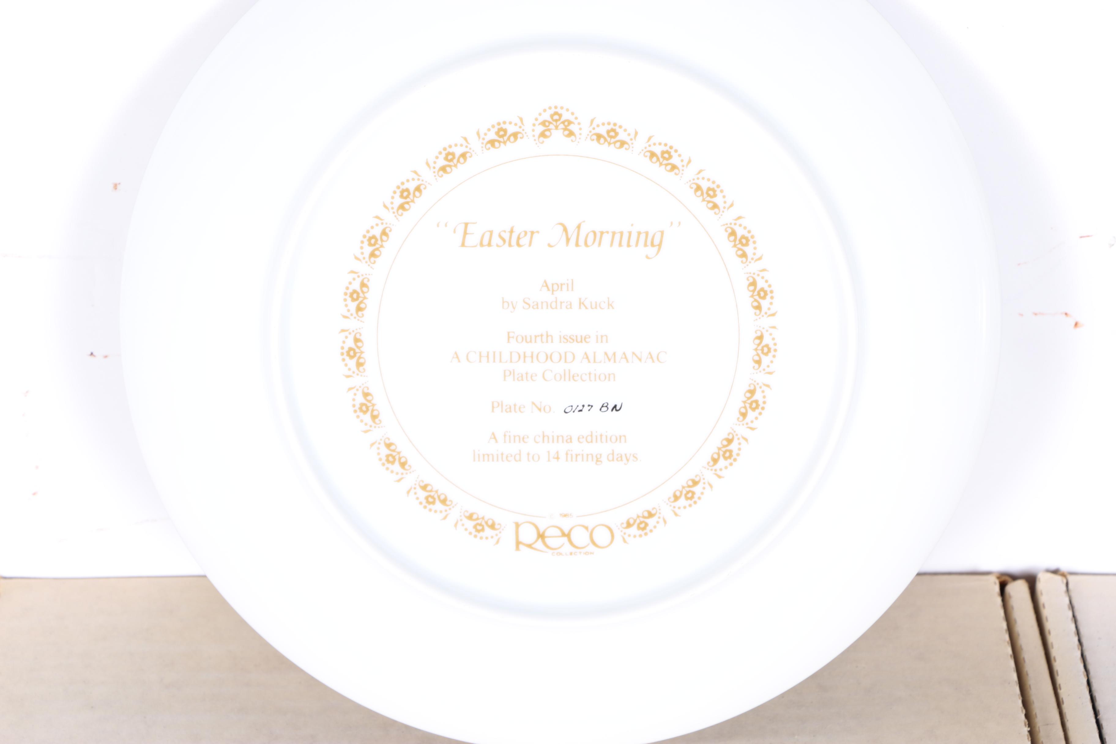 Reco Collector's Plates Including "Becky's Day" Collection
