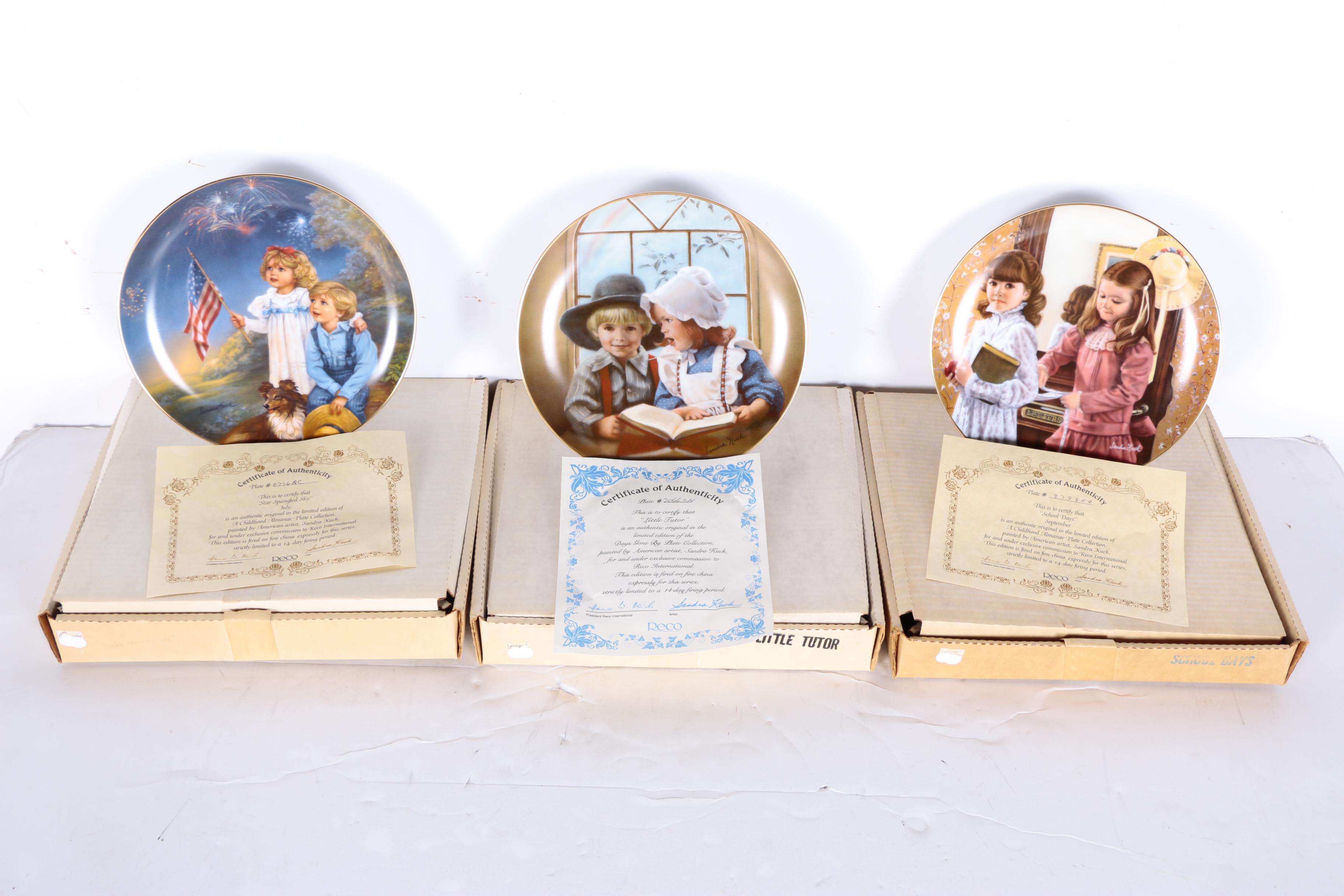 Reco Collector's Plates Including "Becky's Day" Collection