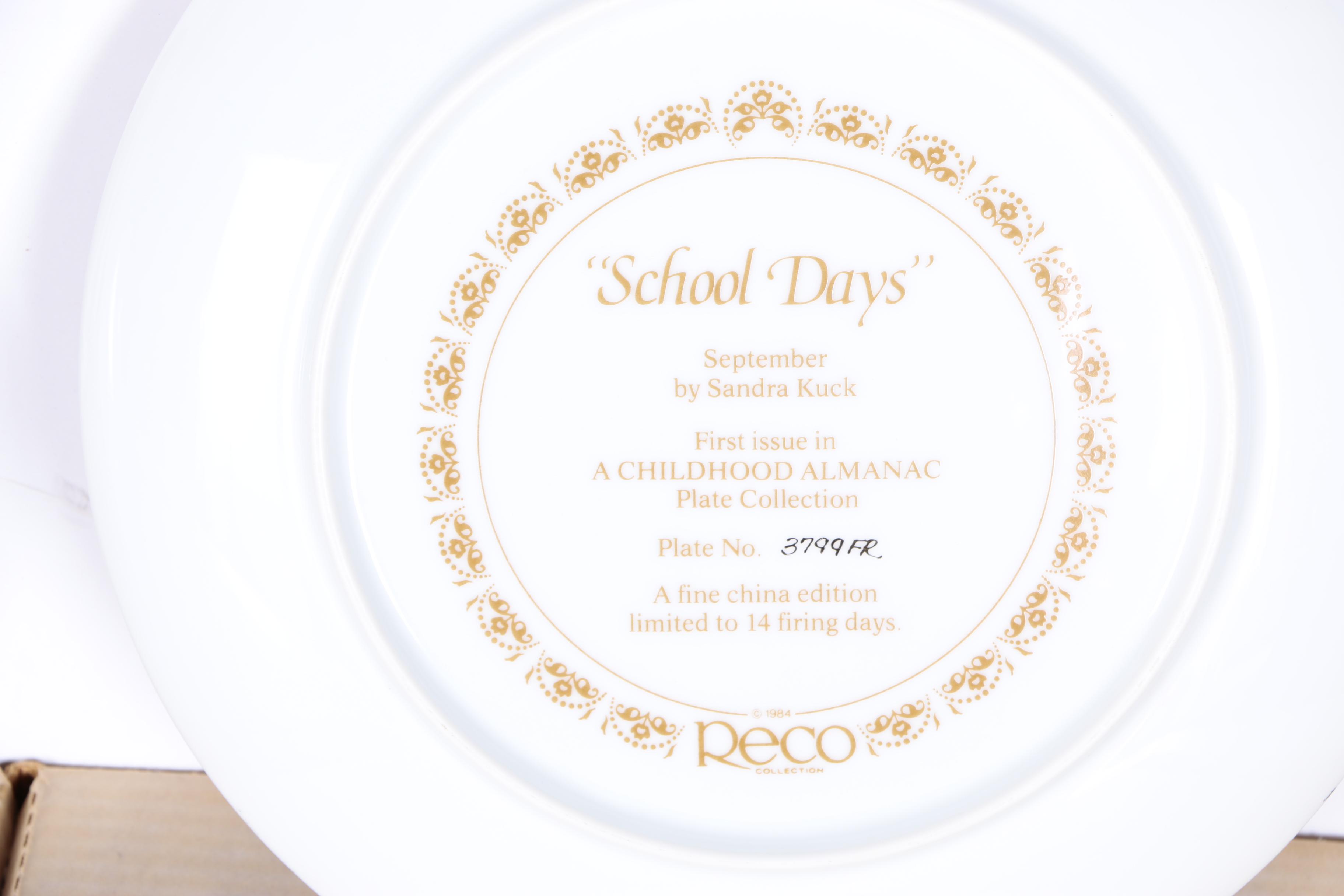 Reco Collector's Plates Including "Becky's Day" Collection