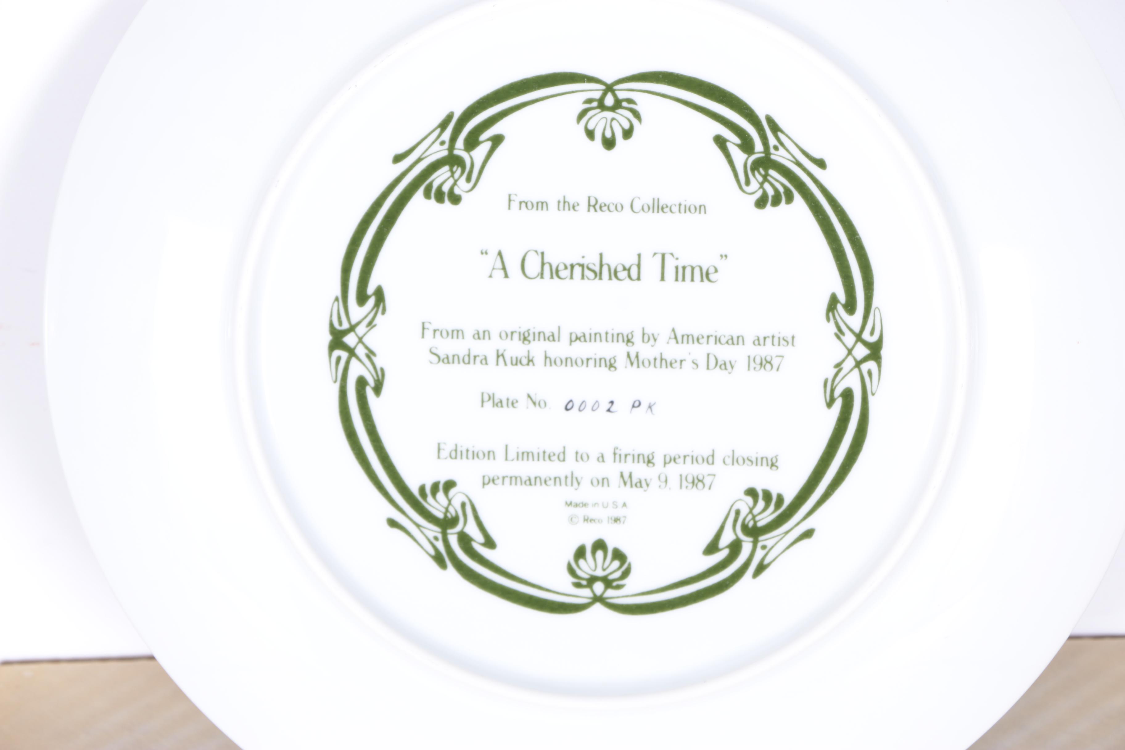 Reco Collector's Plates Including "Becky's Day" Collection