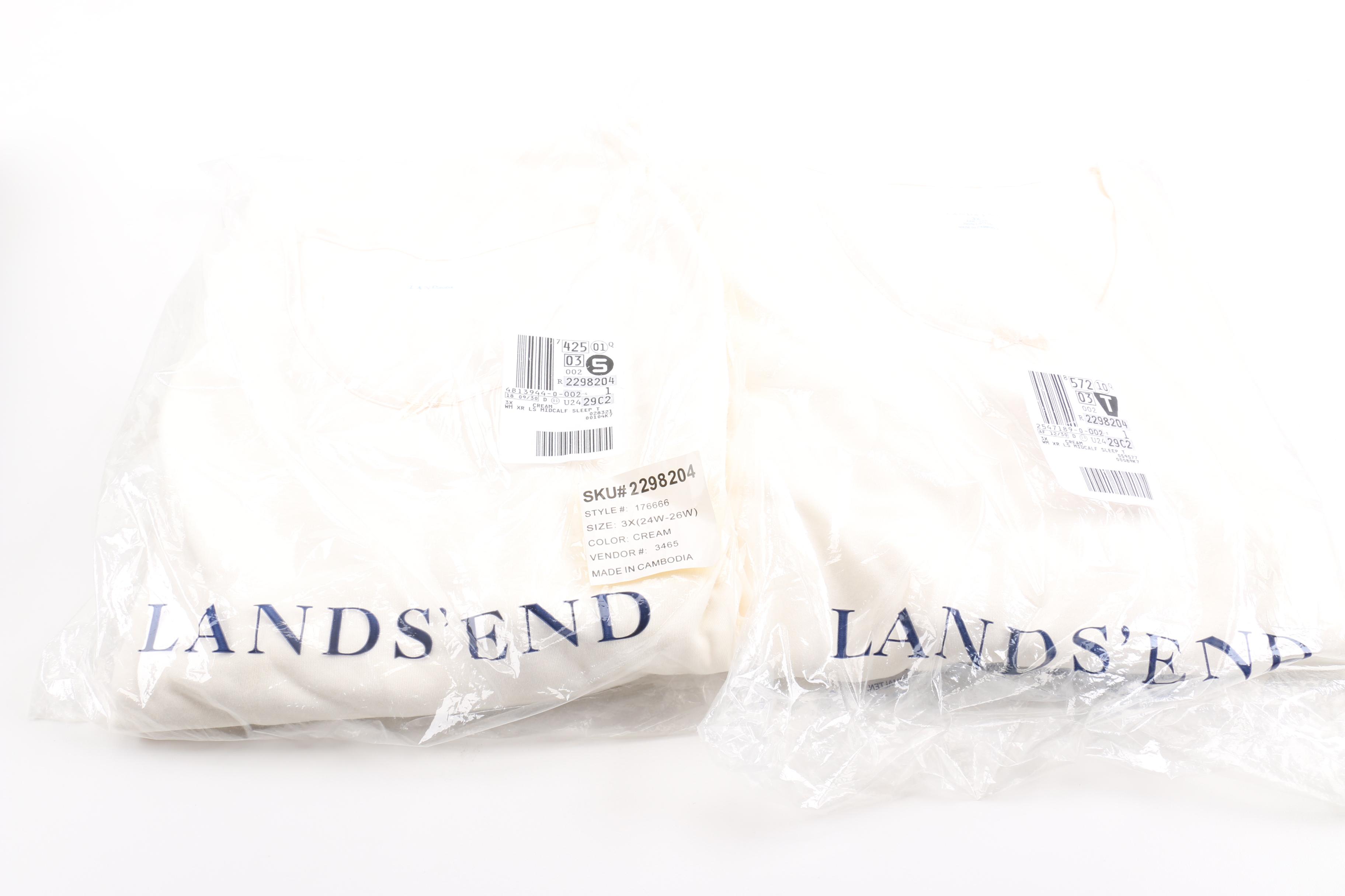 Assortment of Women's Plus Size Clothing from Land's End and Nordstrom