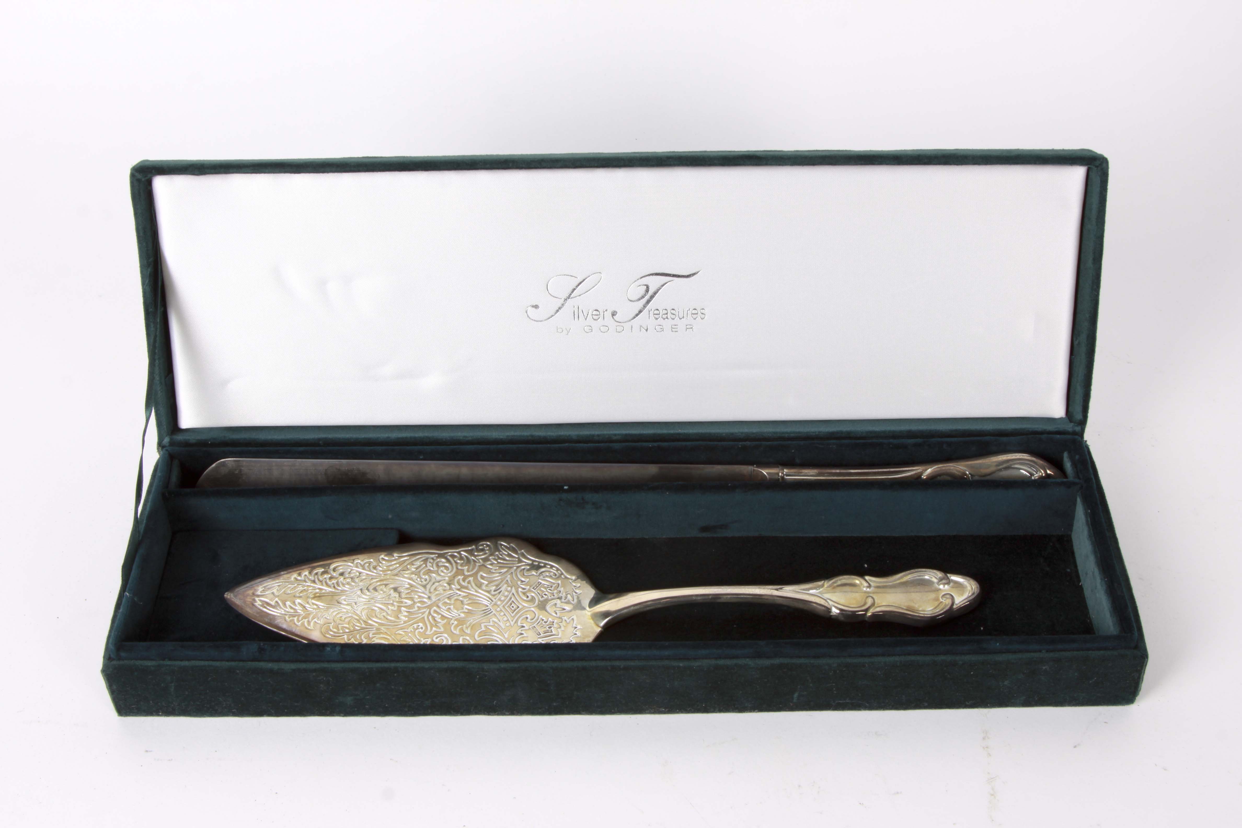 Vintage Silver Plate Tea Kettle and Pastry Server Set