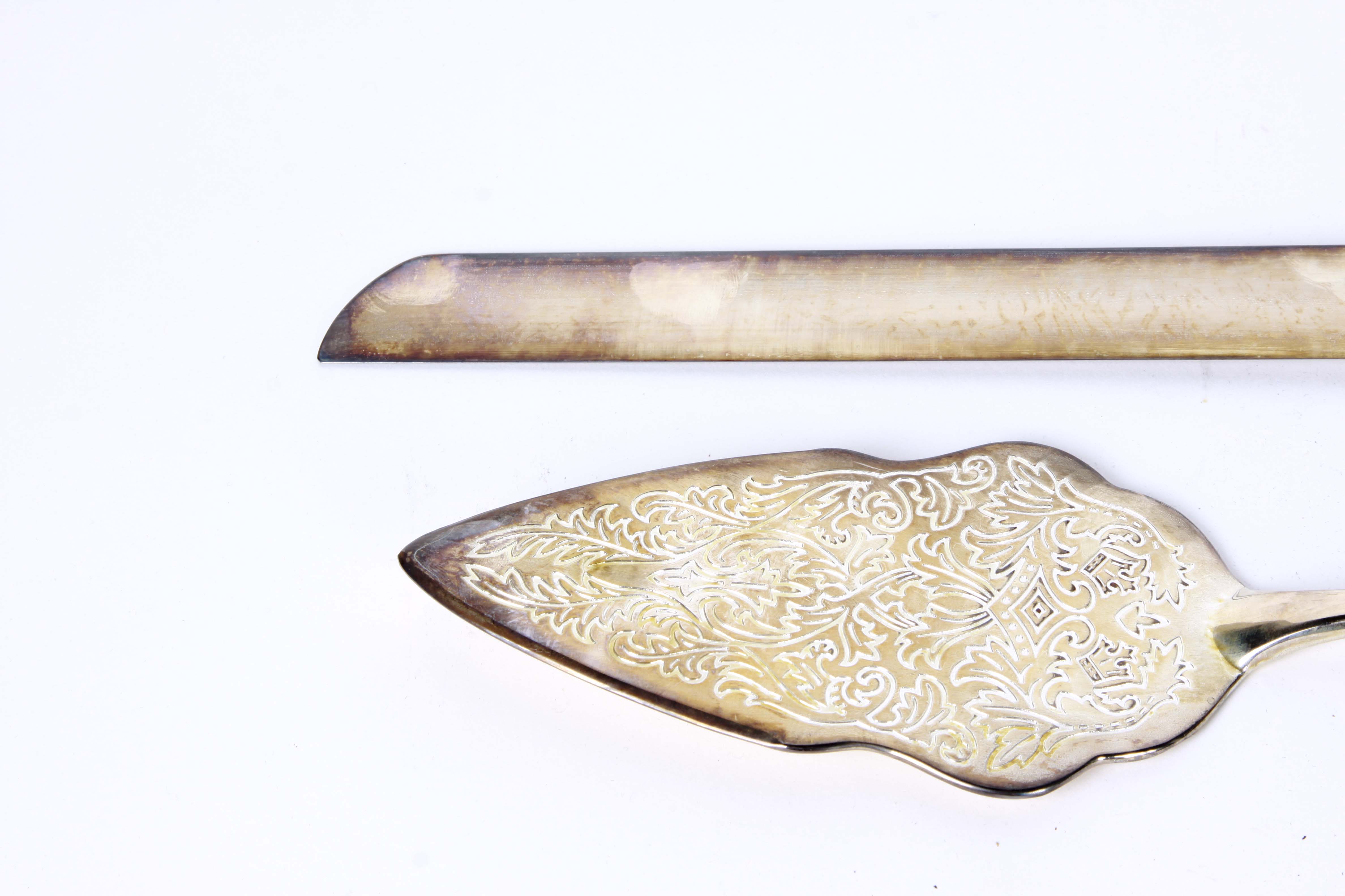 Vintage Silver Plate Tea Kettle and Pastry Server Set