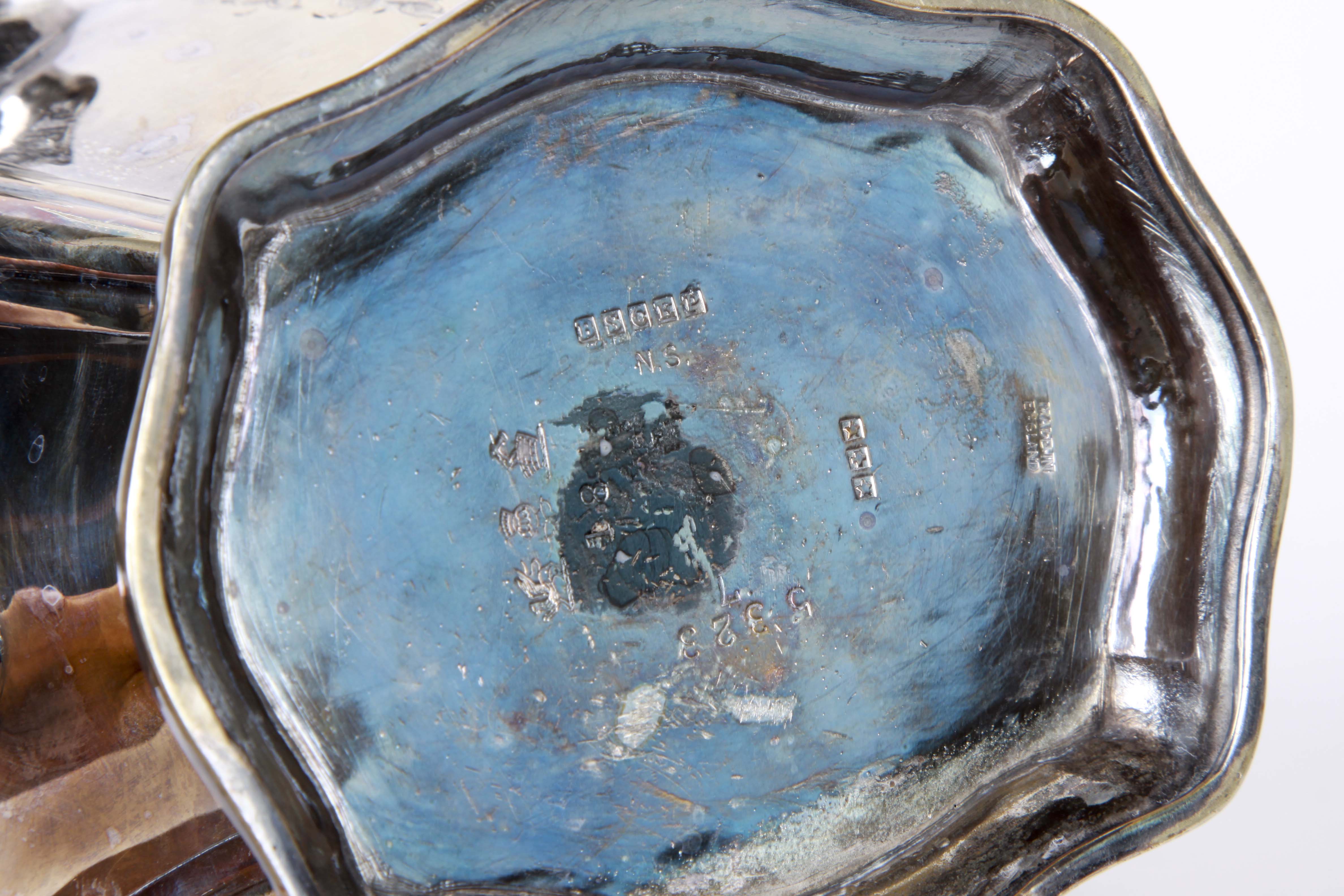 Vintage Silver Plate Tea Kettle and Pastry Server Set