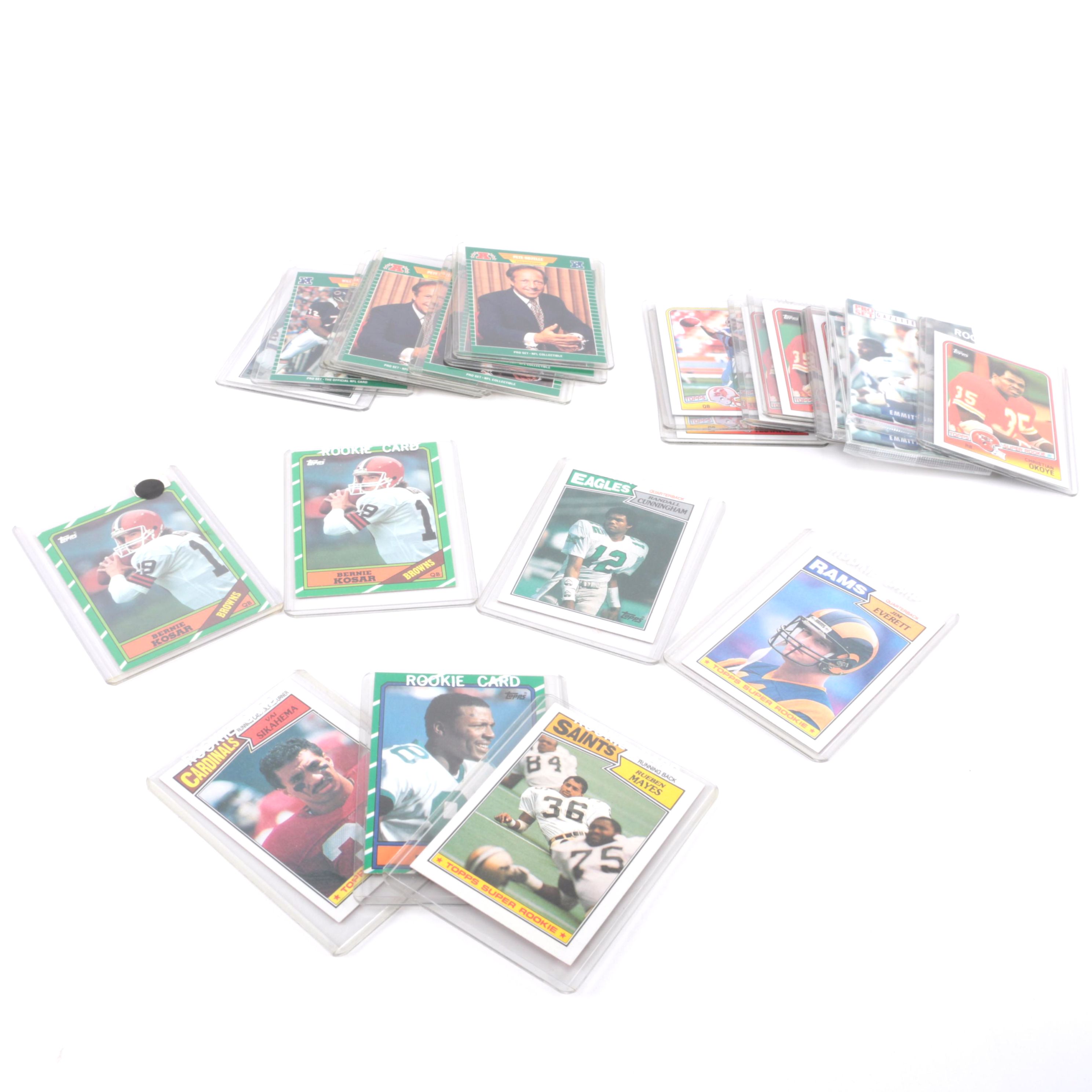 Assorted Football Trading Cards
