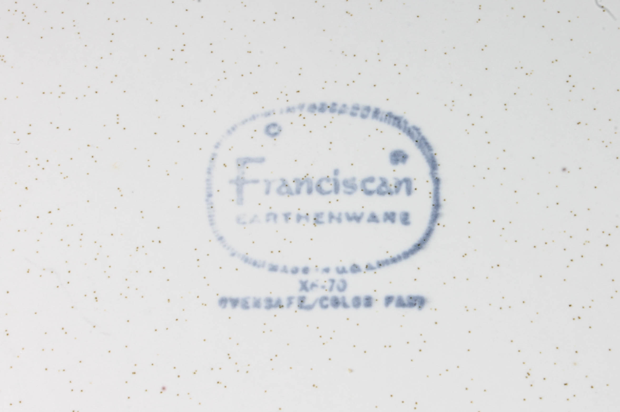 Variety of Vintage Green and White Stoneware Dishes