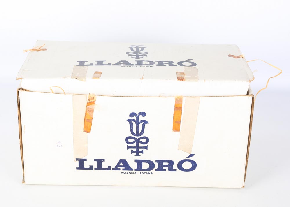 Lladro Woman with Dove Figurine