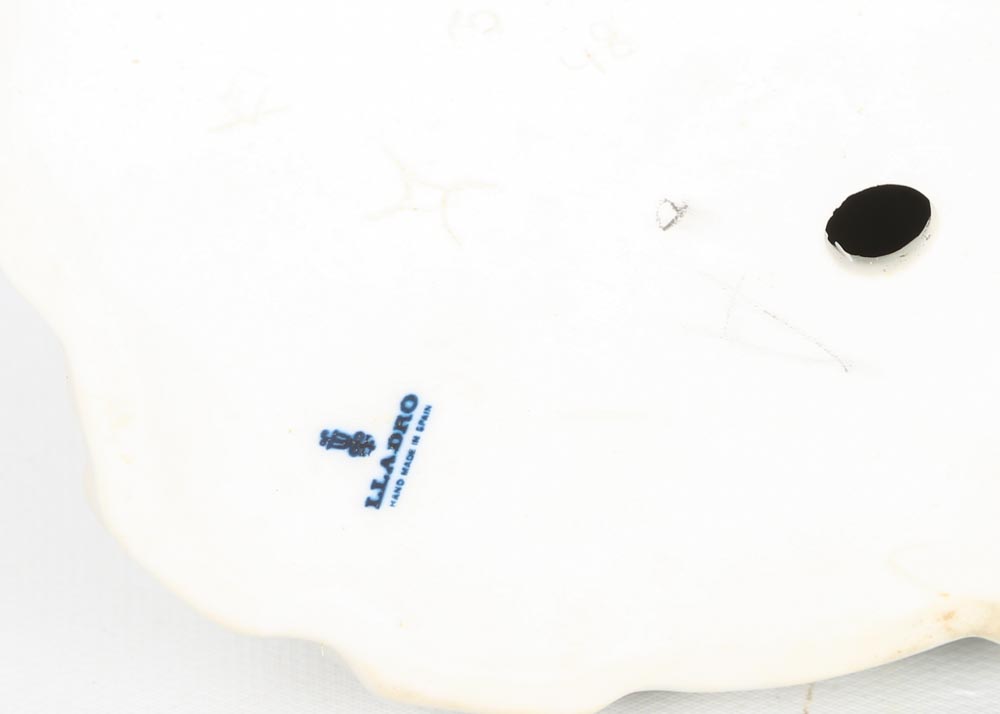 Lladro Woman with Dove Figurine