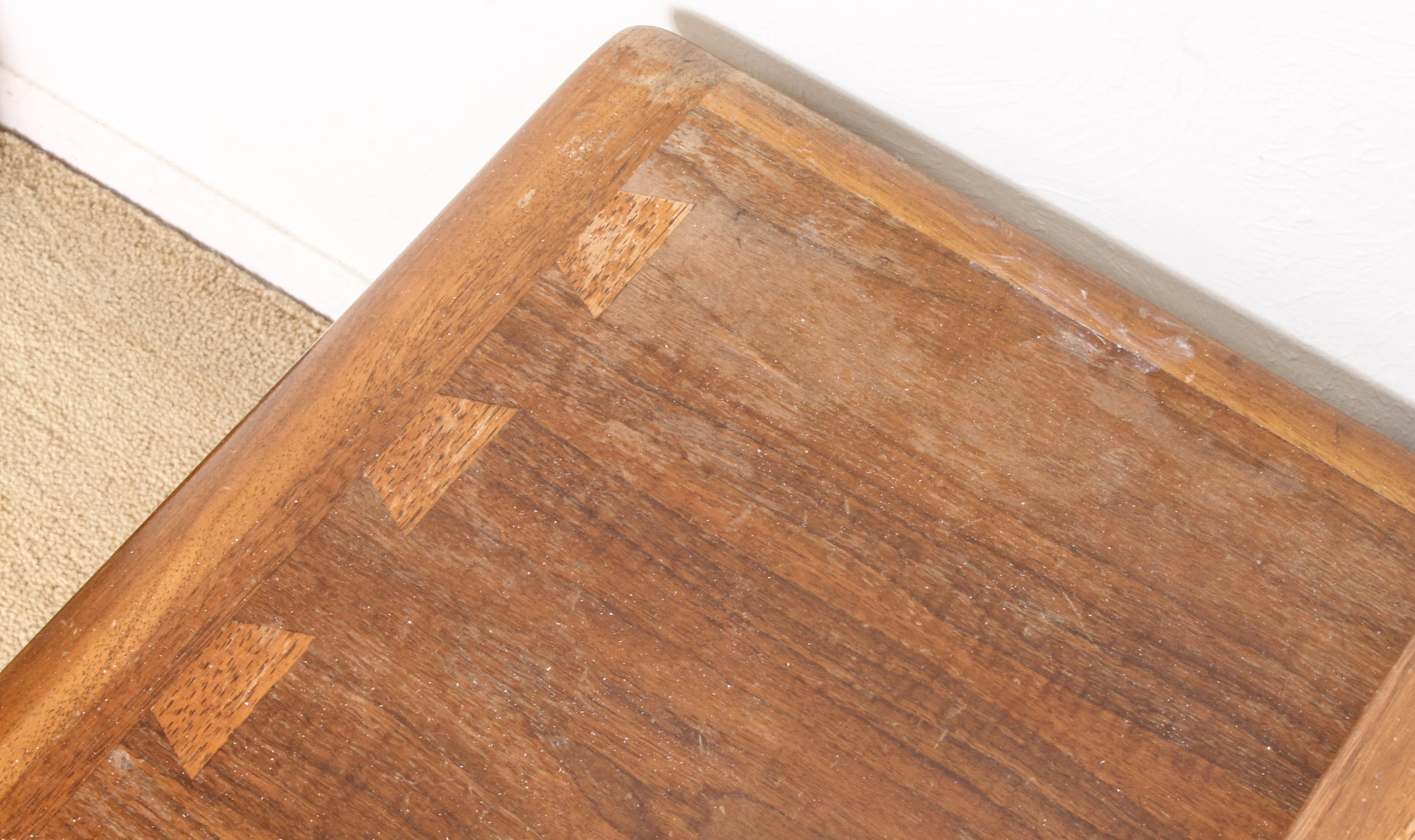 Vintage Mid Century Modern Two-Tier End Table by Lane