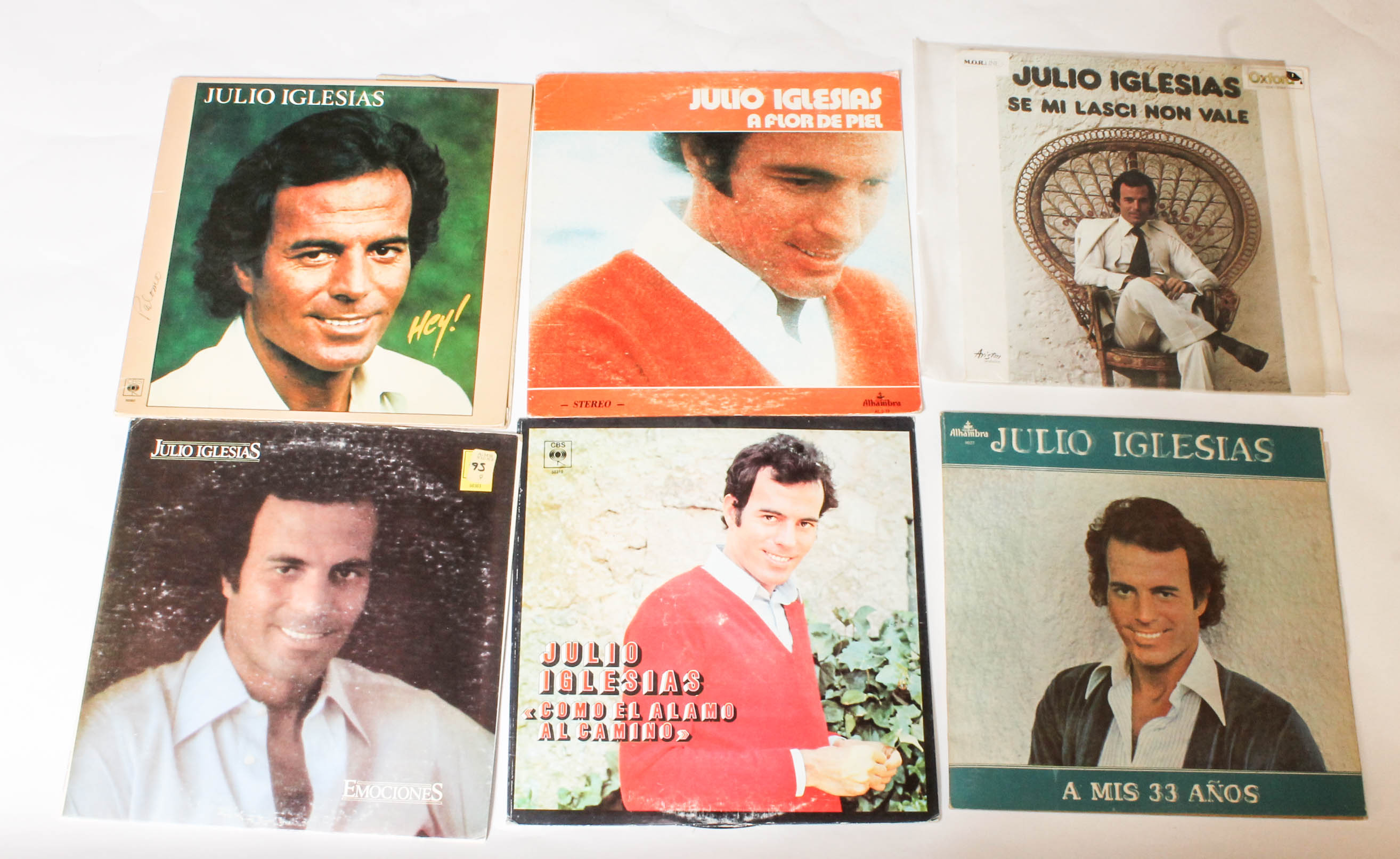 Collection of Julio Iglesias Vinyl Music Records