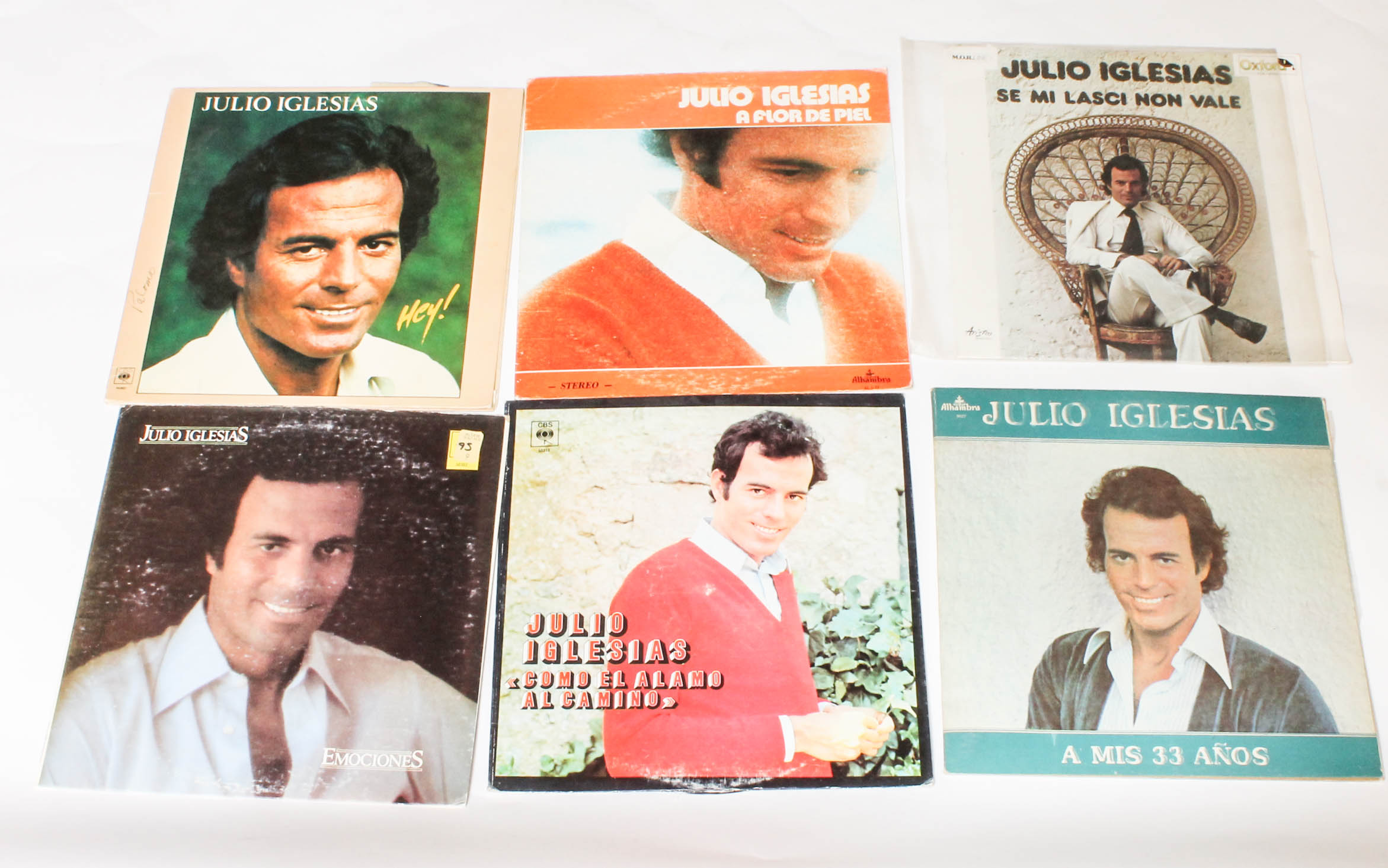 Collection of Julio Iglesias Vinyl Music Records